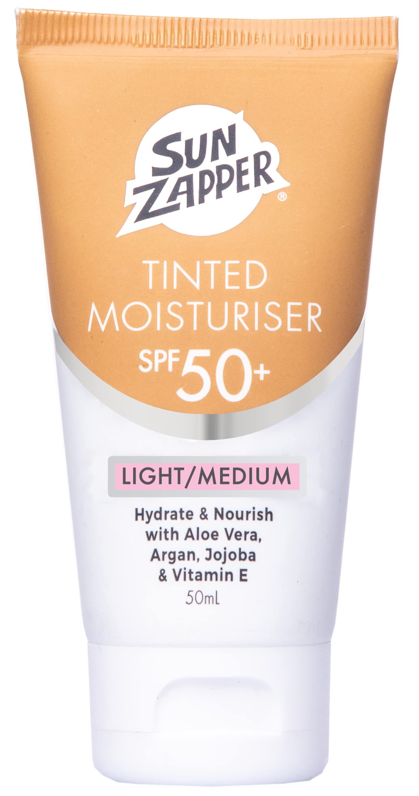 Sun Zapper Tinted Moisturiser SPF 50+ Light/Medium BB Cream 50mL