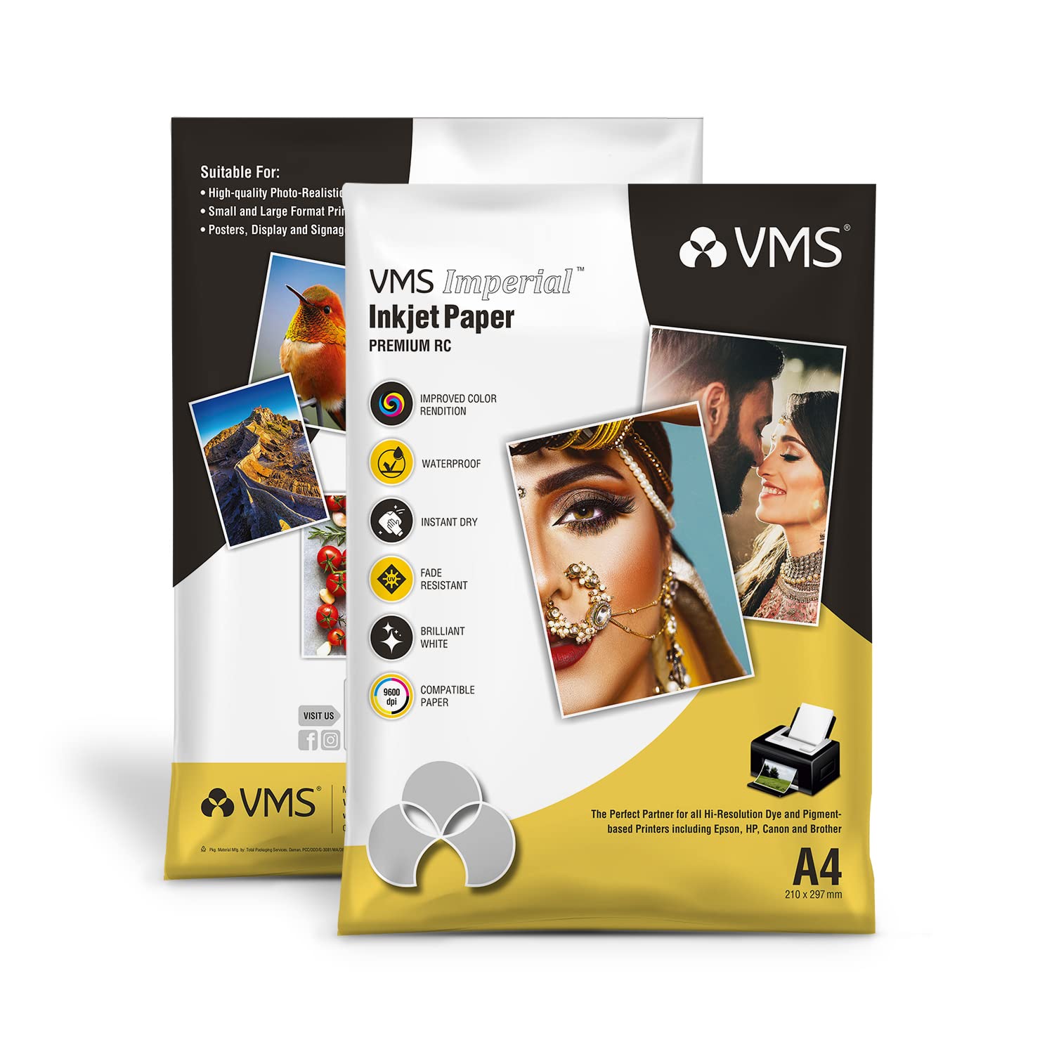 VMS Imperial 260 GSM A4 Matte Photo Paper - 20 Sheets