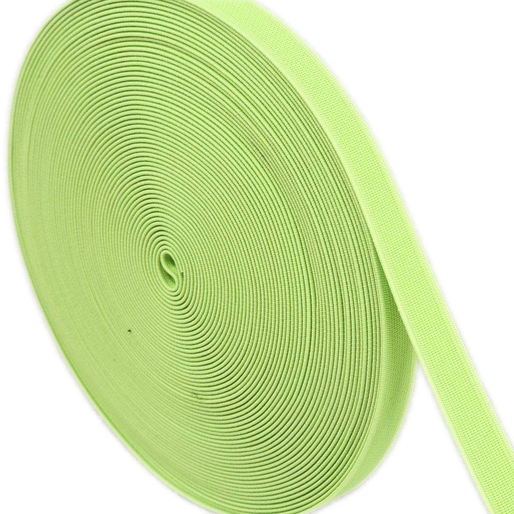 17.5 Yards Tutu Table Skirt Elastic Band, 2cm Wide Elastic Tape Sewing Crafts Tulle Fabric Accessory Elastic Cord Gore (Light Green, 1.5cm)