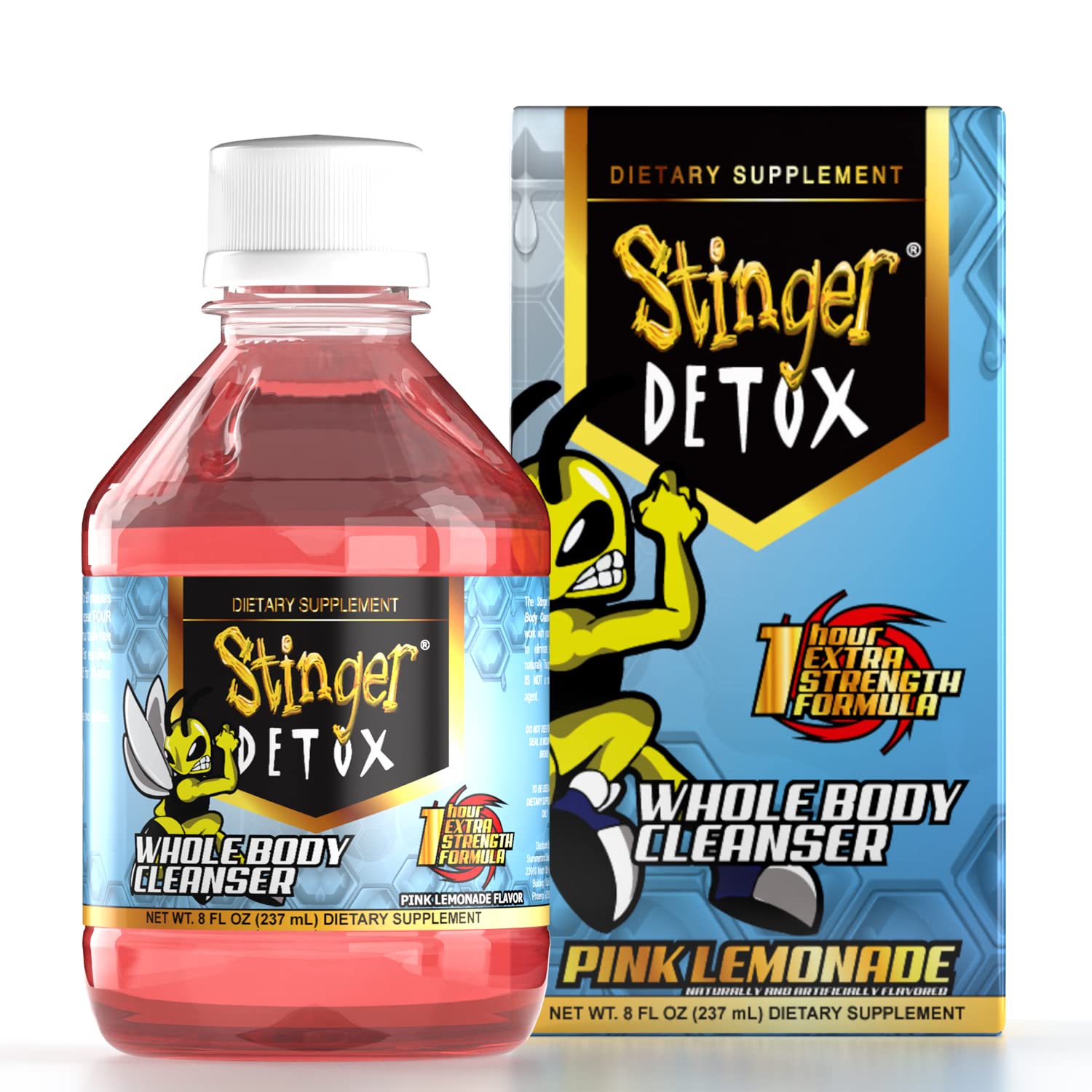 Stinger Detox 8oz Total Whole Body Cleanser with 5 Panel Test