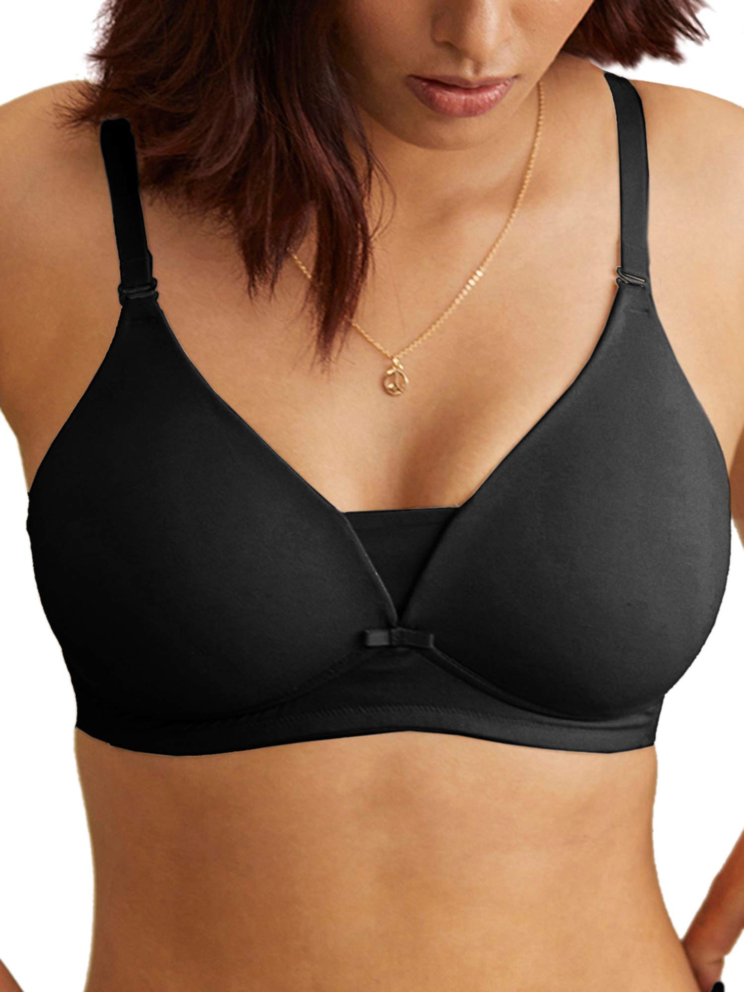 by Nykaa Breathe Cotton Everyday Lightly Padded Cotton T-Shirt Bra for Women - Padded, Wireless, 3/4th Coverage - NYB003