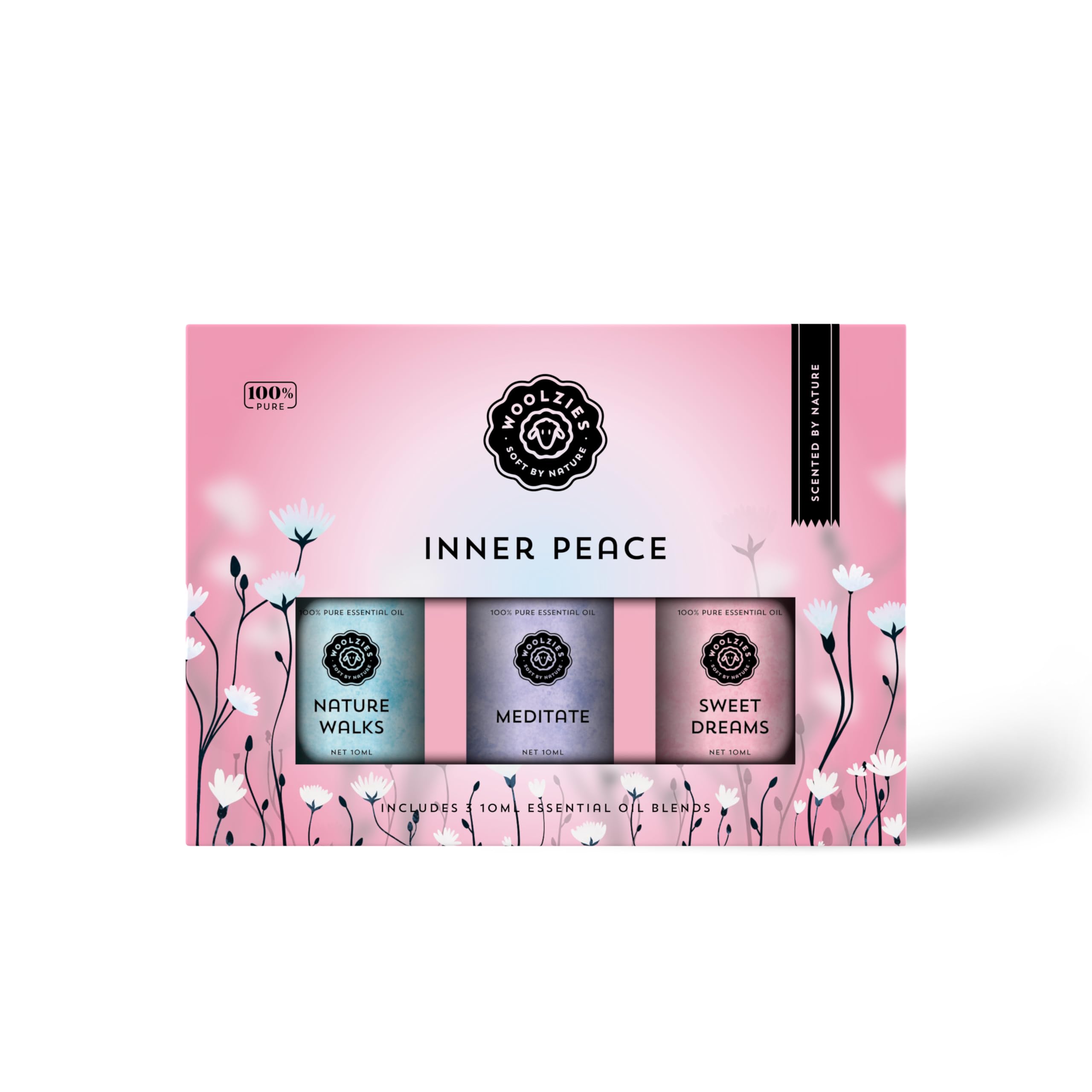 Inner Peace Essential Oil Set | Calming Blends for Relaxation | Nature Walk, Meditate, & Sweet Dreams Blends | Perfect for Aromatherapy, Diffusers, and Holistic Wellness