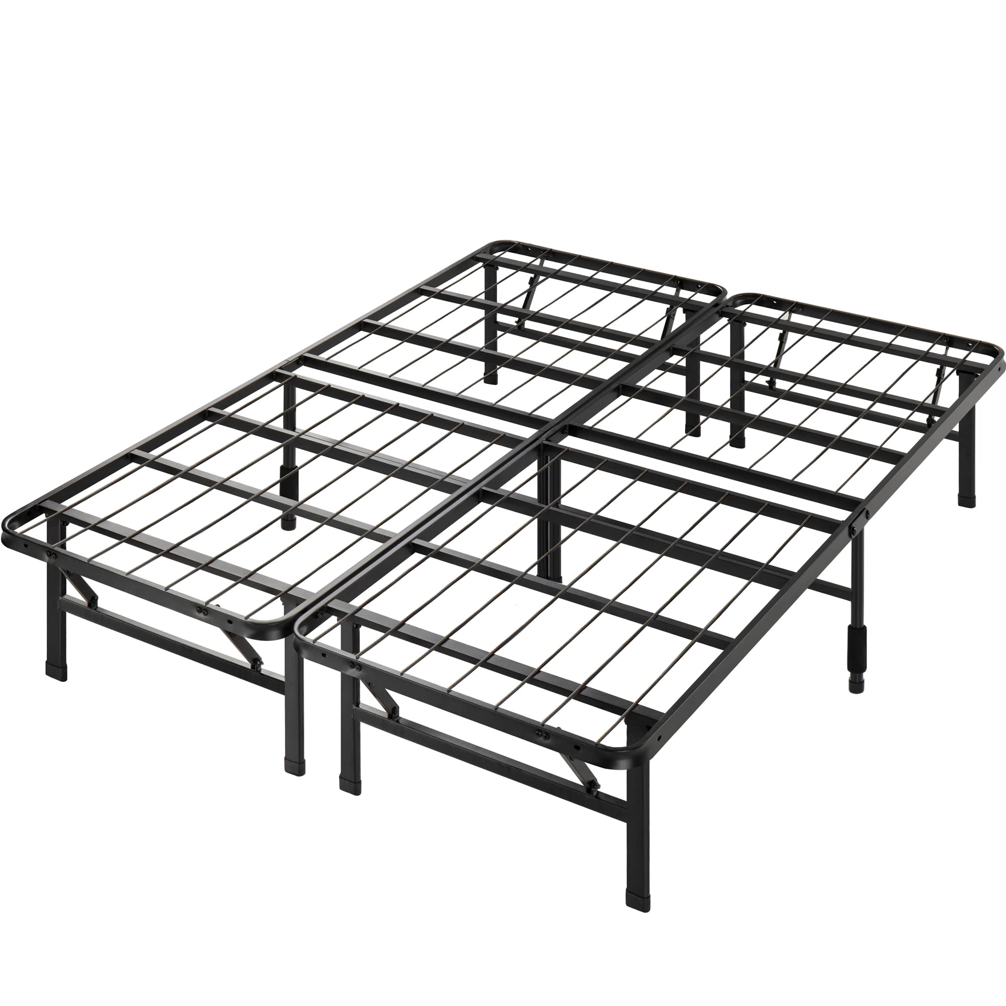 ZINUS SmartBase Zero Assembly Mattress Foundation / 14 Inch Metal Platform Bed Frame/No Box Spring Needed/Sturdy Steel Frame/Underbed Storage, Queen