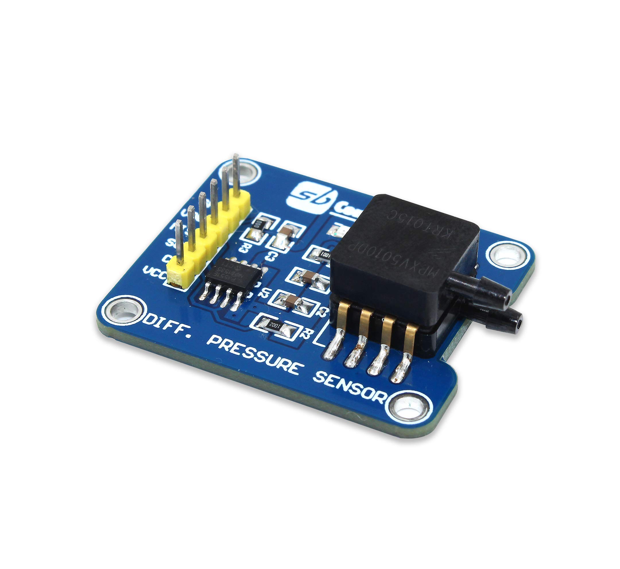 sb components Pressure Sensor Breakout for Raspberry Pi & Arduino Differential Pressure Breakout MPXV5010DP Sensor SPI Interface Air (Pressure Sensor Breakout)