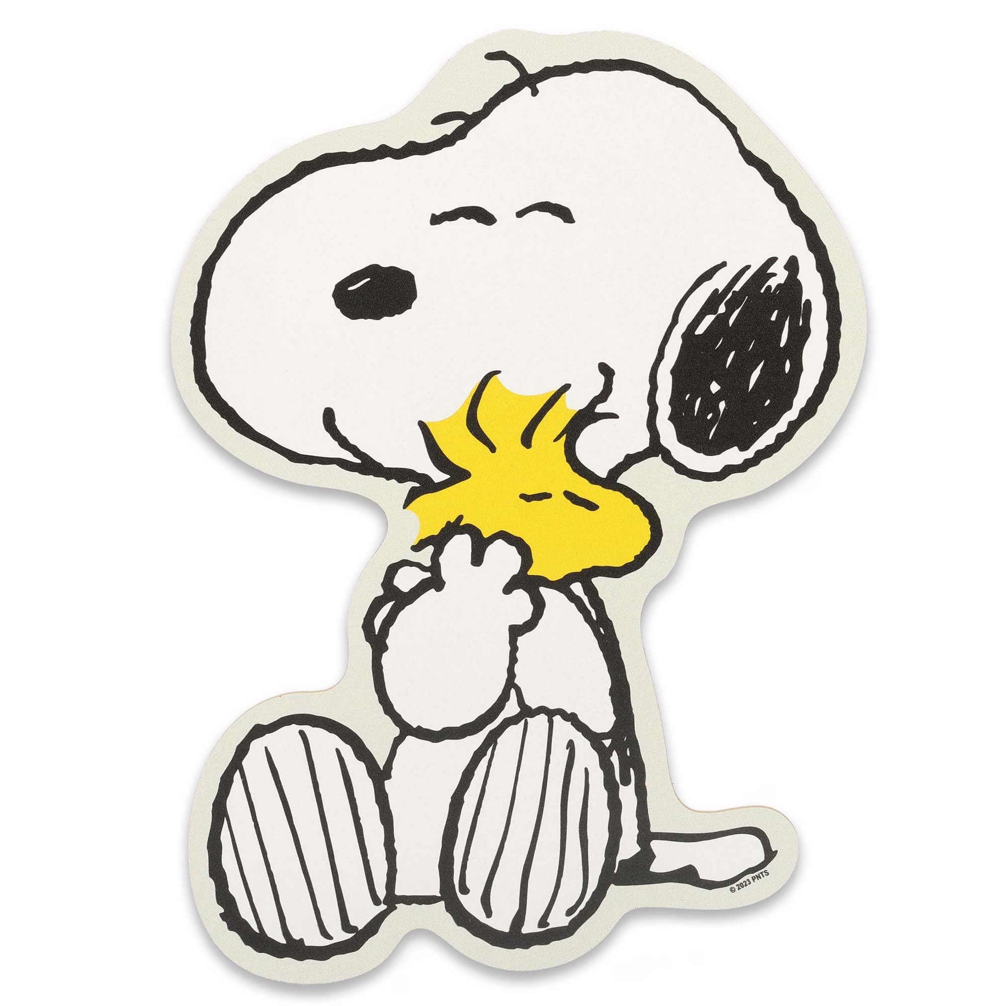 Open Road Brands Peanuts Snoopy and Woodstock Hug Wood Wall Decor - Fun Snoopy Wall Art for Kids' Bedroom or Play Room