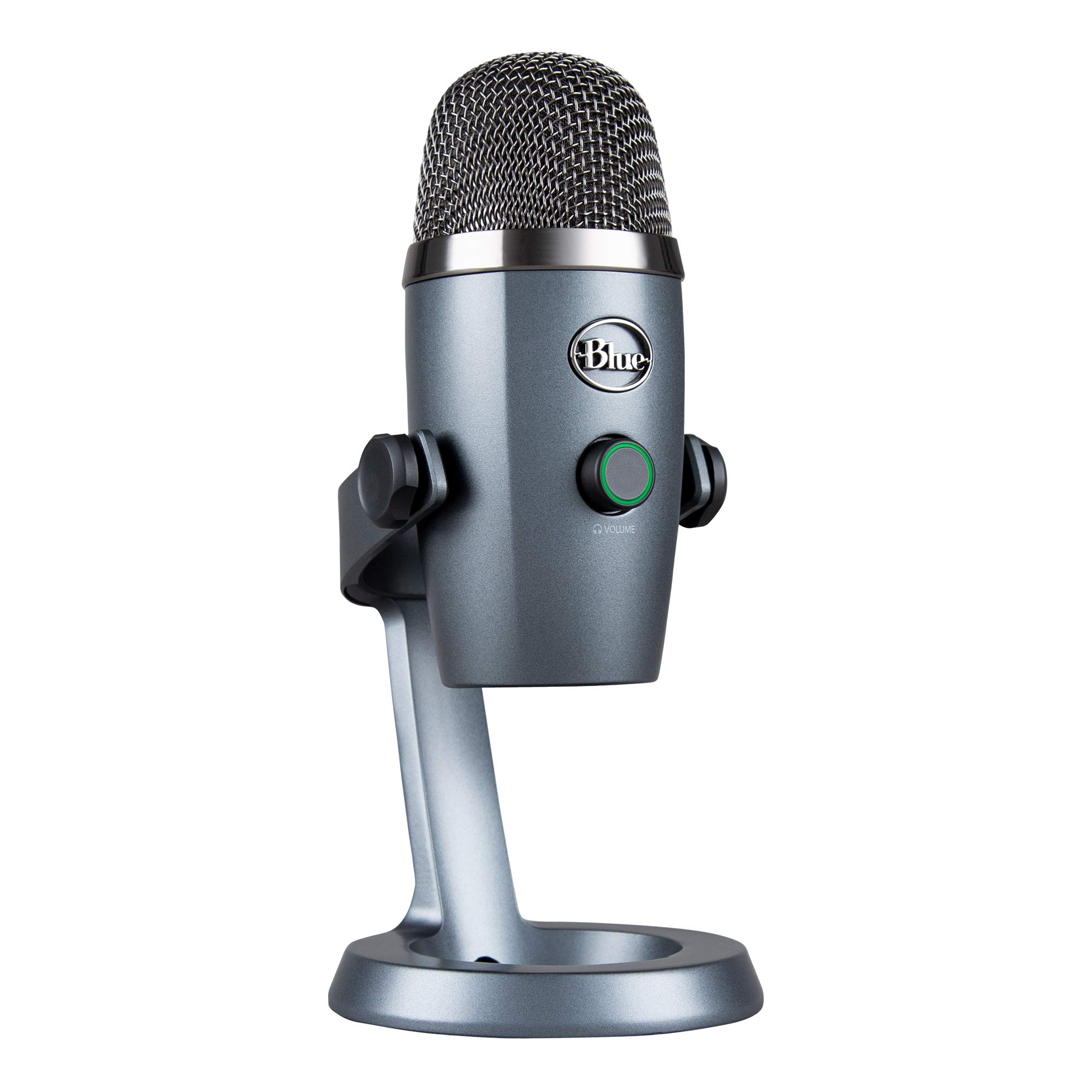 Blue Yeti Nano Premium USB Microphone for PC, Mac, Gaming, Recording, Streaming, Podcasting, Condenser Mic with VO!CE Effects, Cardioid and Omni, No-Latency Monitoring - Shadow Grey