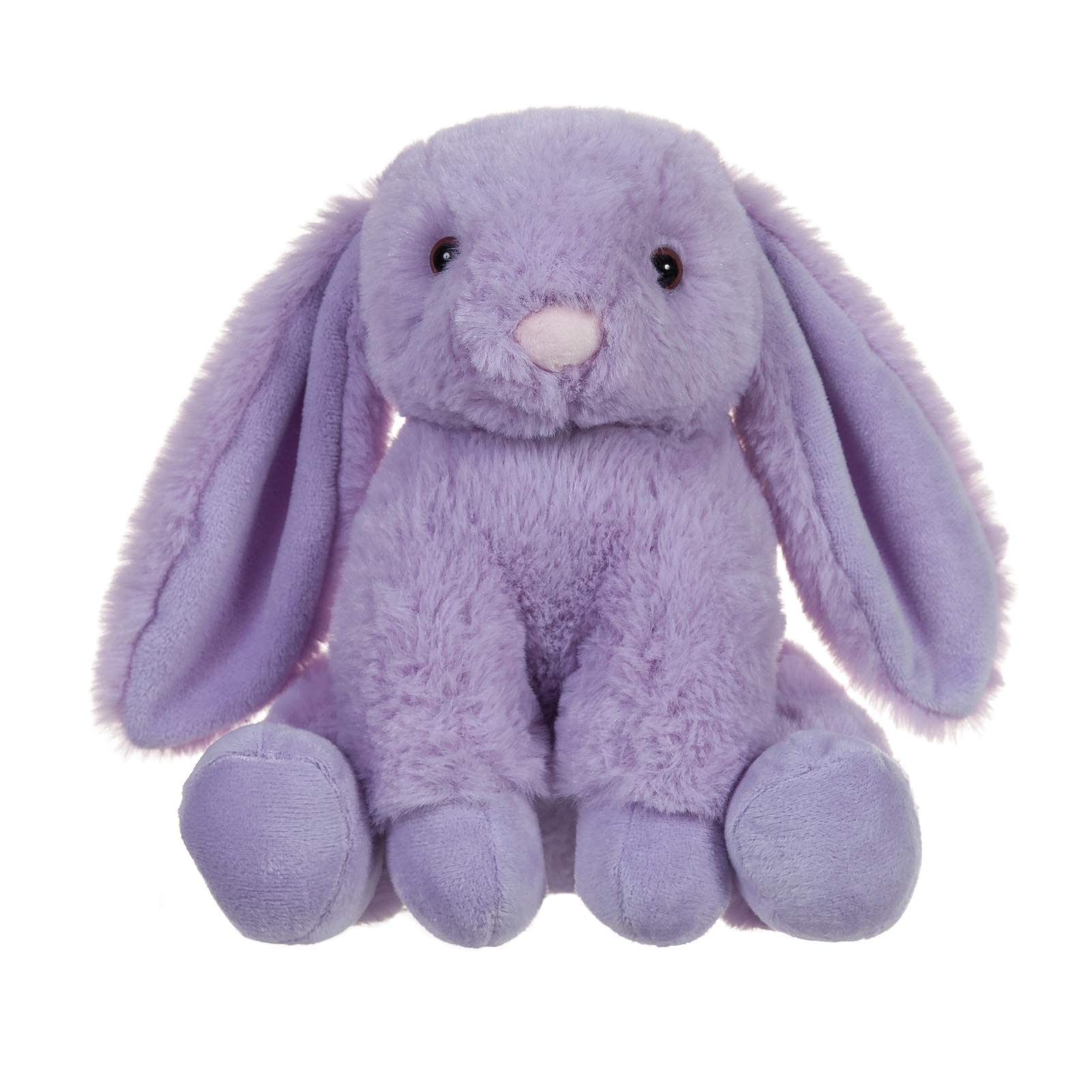 Apricot Lamb Toys Plush Purple Bunny Rabbit Stuffed Animal with Fluffy Soft Ears (Purple Bunny, 8 Inches)