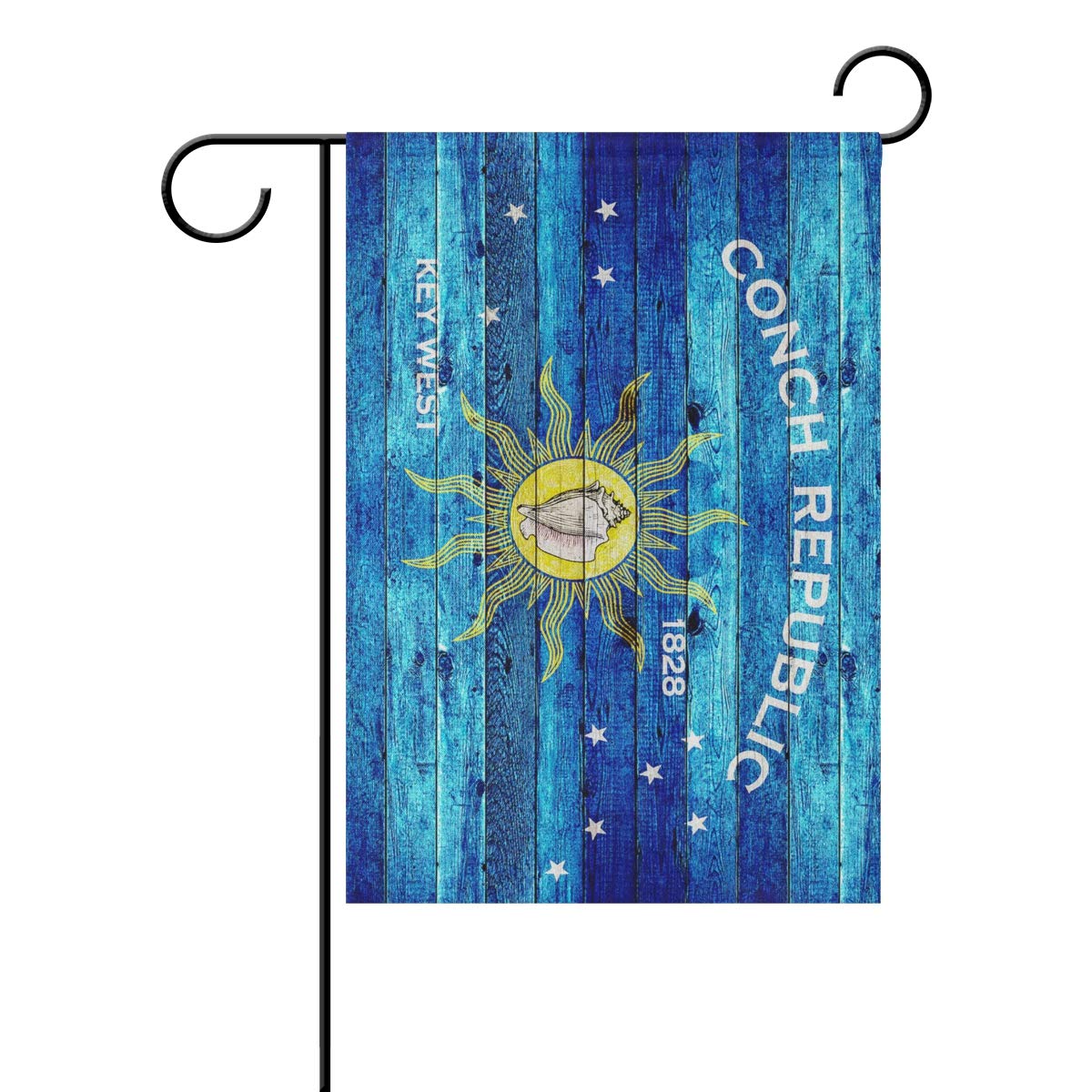 Conch Republic Flag Outdoor Double-Sided Garden Flag 12"x18" Home Decor House Yard Seasonal Flags Key West Flag Vivid Color