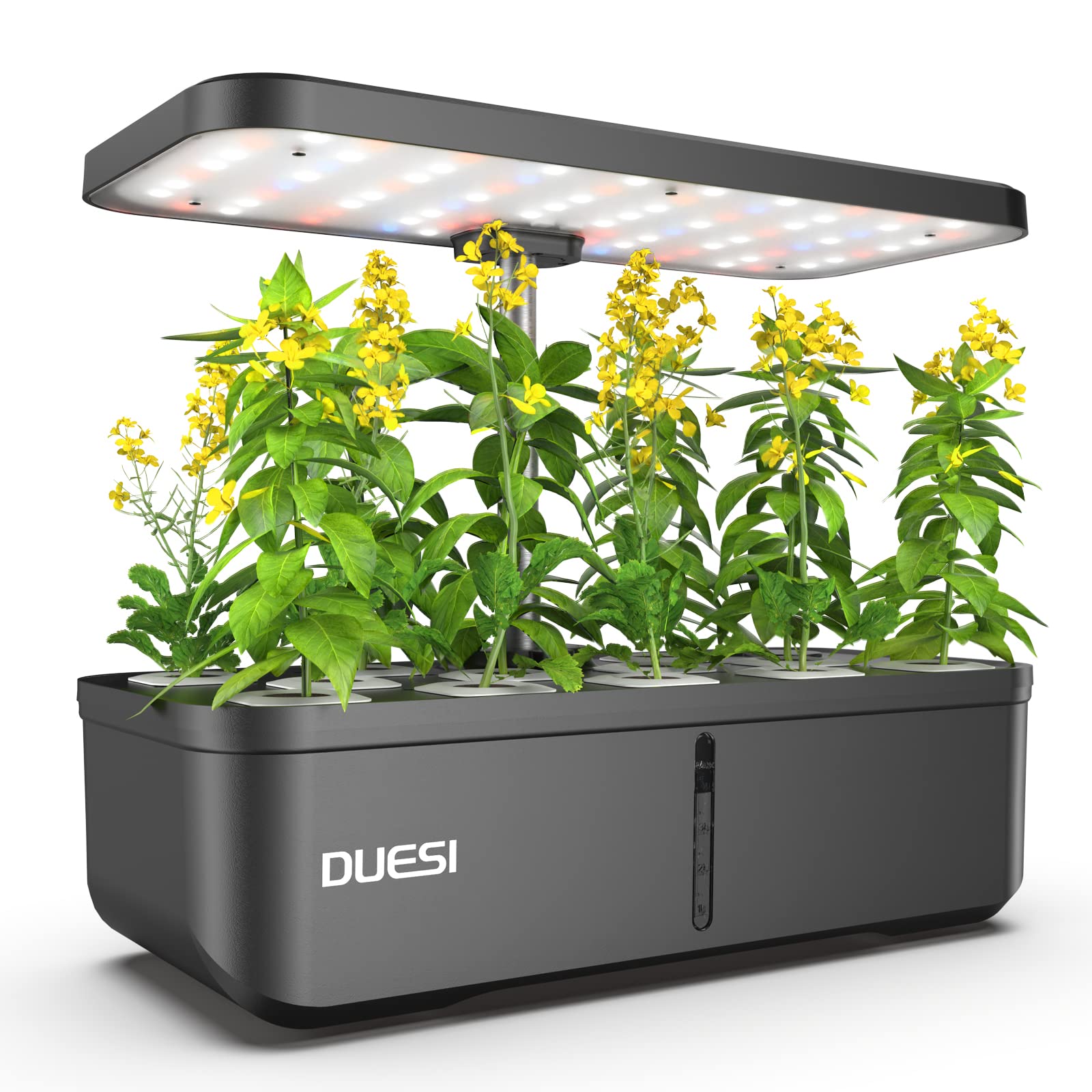 Indoor Garden Hydroponics Growing System, DUESI Upgrade 12 Pods Gardening Plant Germination Herb Kit with LED Grow Light, Hydrophonic Planter Grower Harvest Vegetable Lettuce for Hydroponic Gardeners