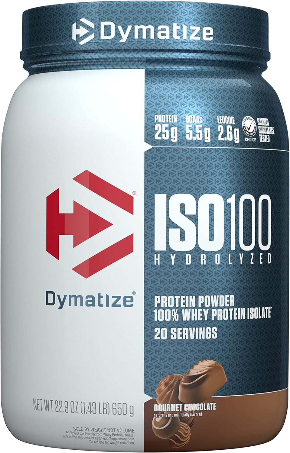 DymatizeISO 100 20 Serving Gourmet Chocolate 640 Gm