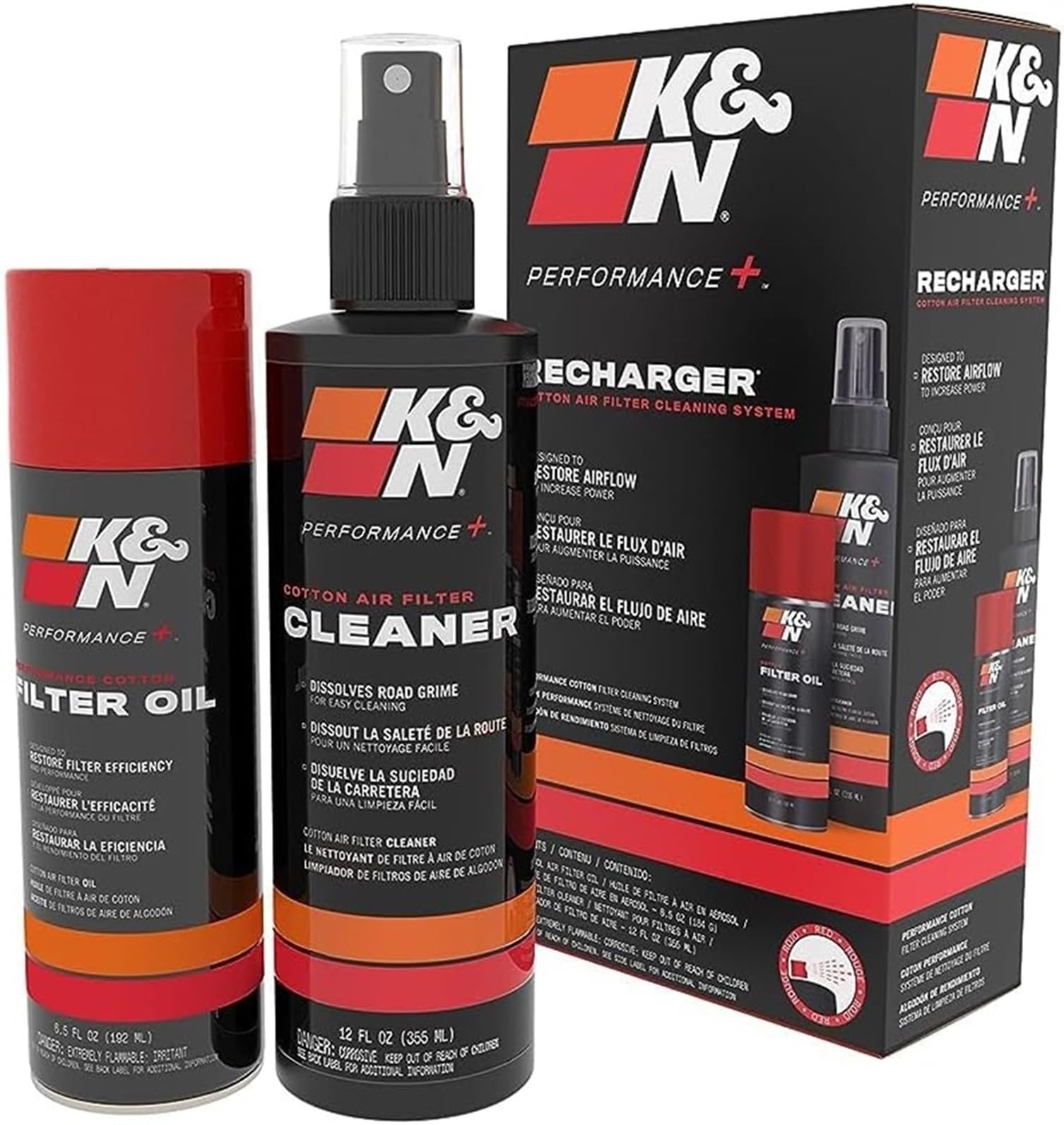 K&N Aerosol Recharger Filter Care Service Kit 6.5 oz. Spray Oil 99-5000