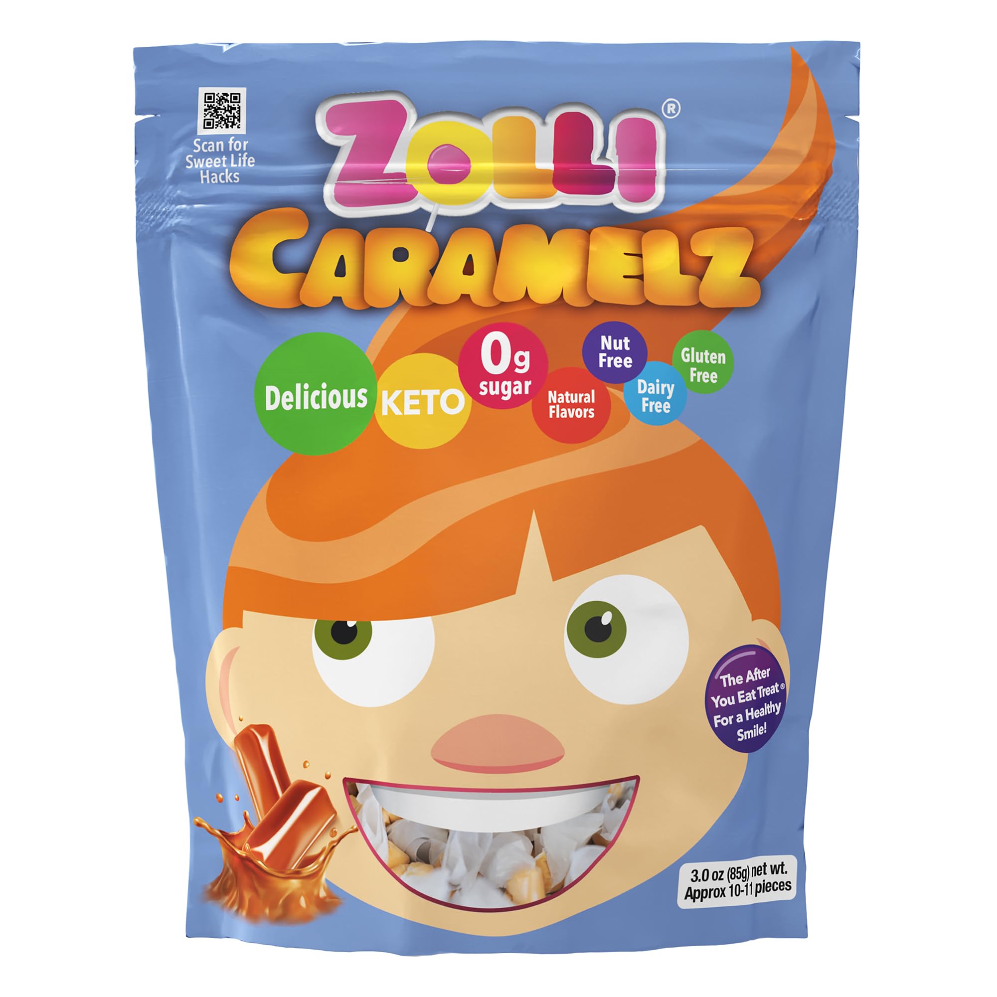 Zolli Caramelz - Irresistibly Delicious, Sugar-Free Treats with Natural Colors, Dairy-Free Formula