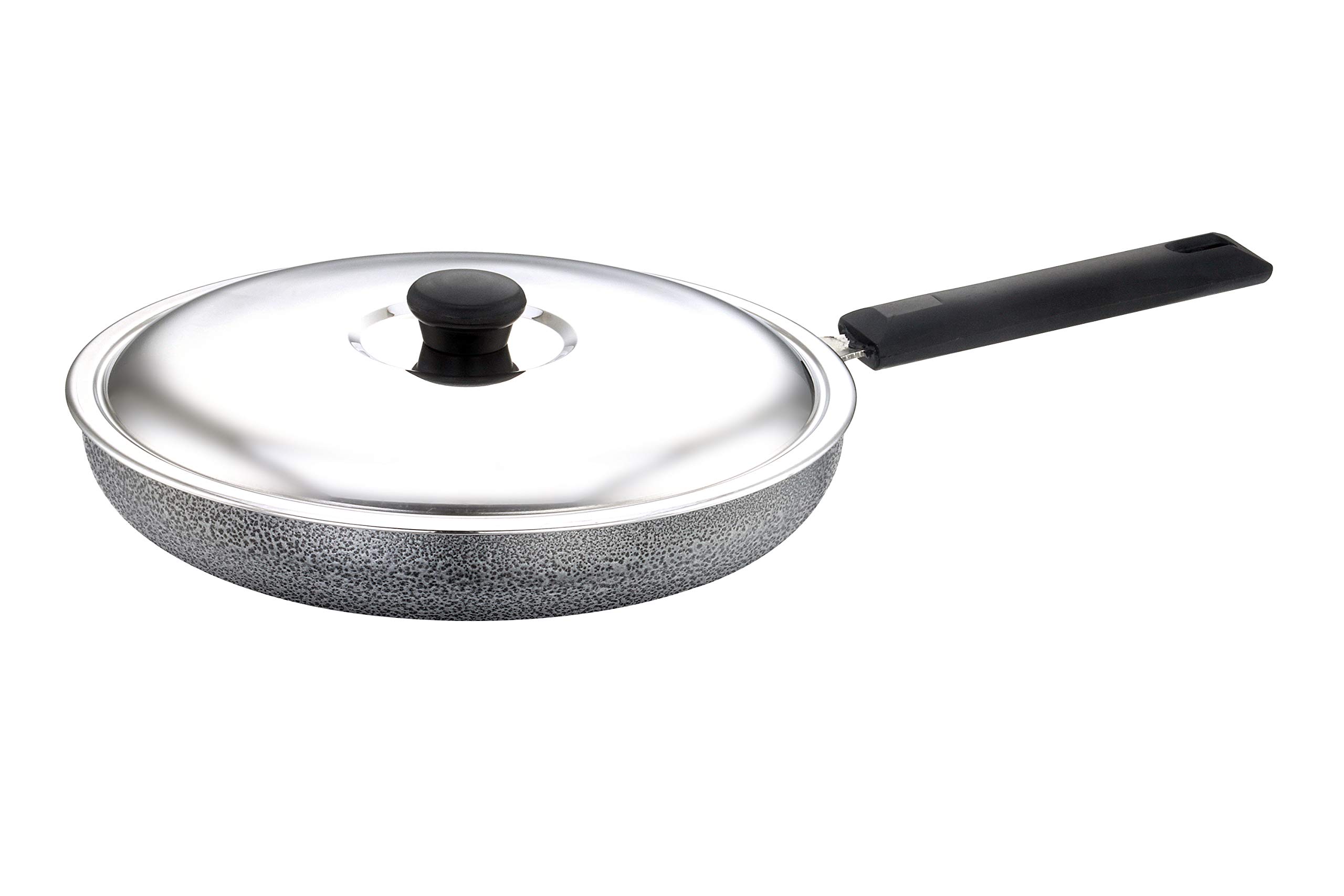 Sowbaghya Non Stick Fry Pan with Stainlees Steel Lid