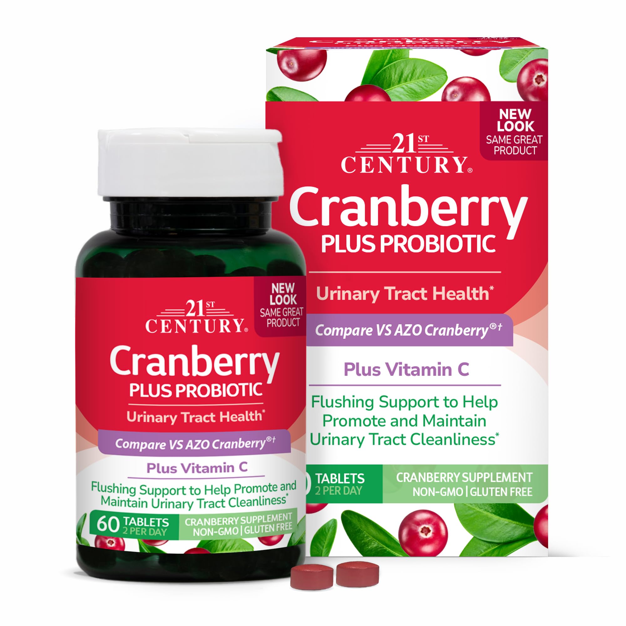 21st Century Cranberry + Probiotics 60 Tablets