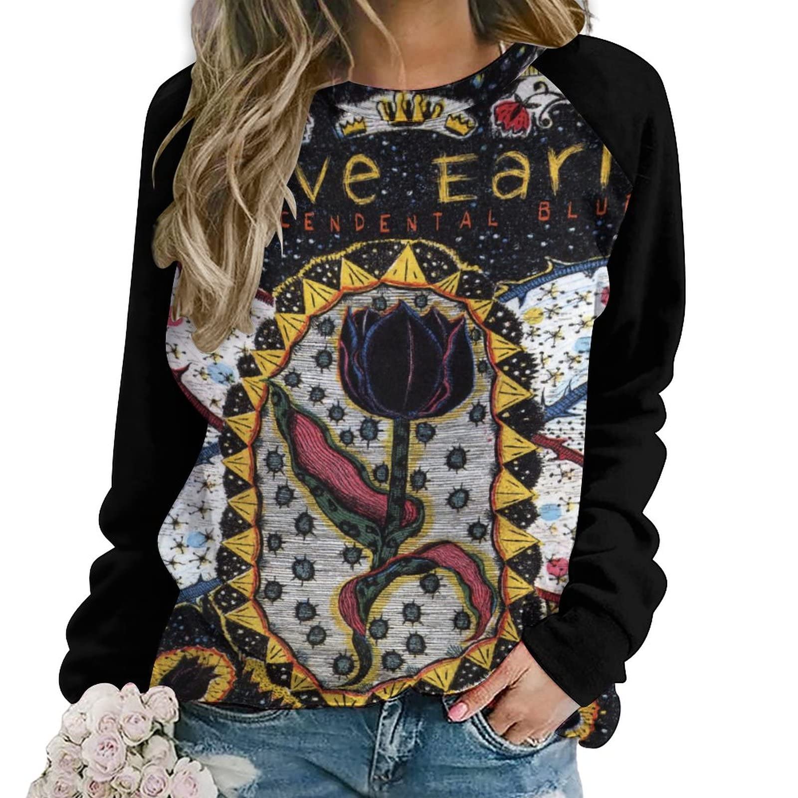 Steve Earle Sweatshirt For Women Crew Neck Soft Fashion Long Sleeve Fall Winter Pullover Tops