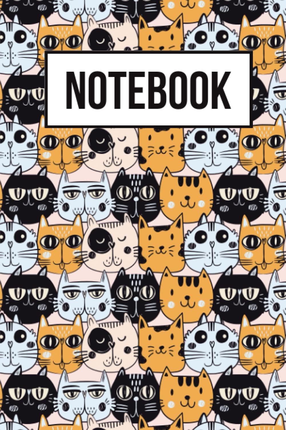 Cat Notebook: Lined Notebook / Journal , 120 Pages, 6x9, Soft Cover, Matte Finish