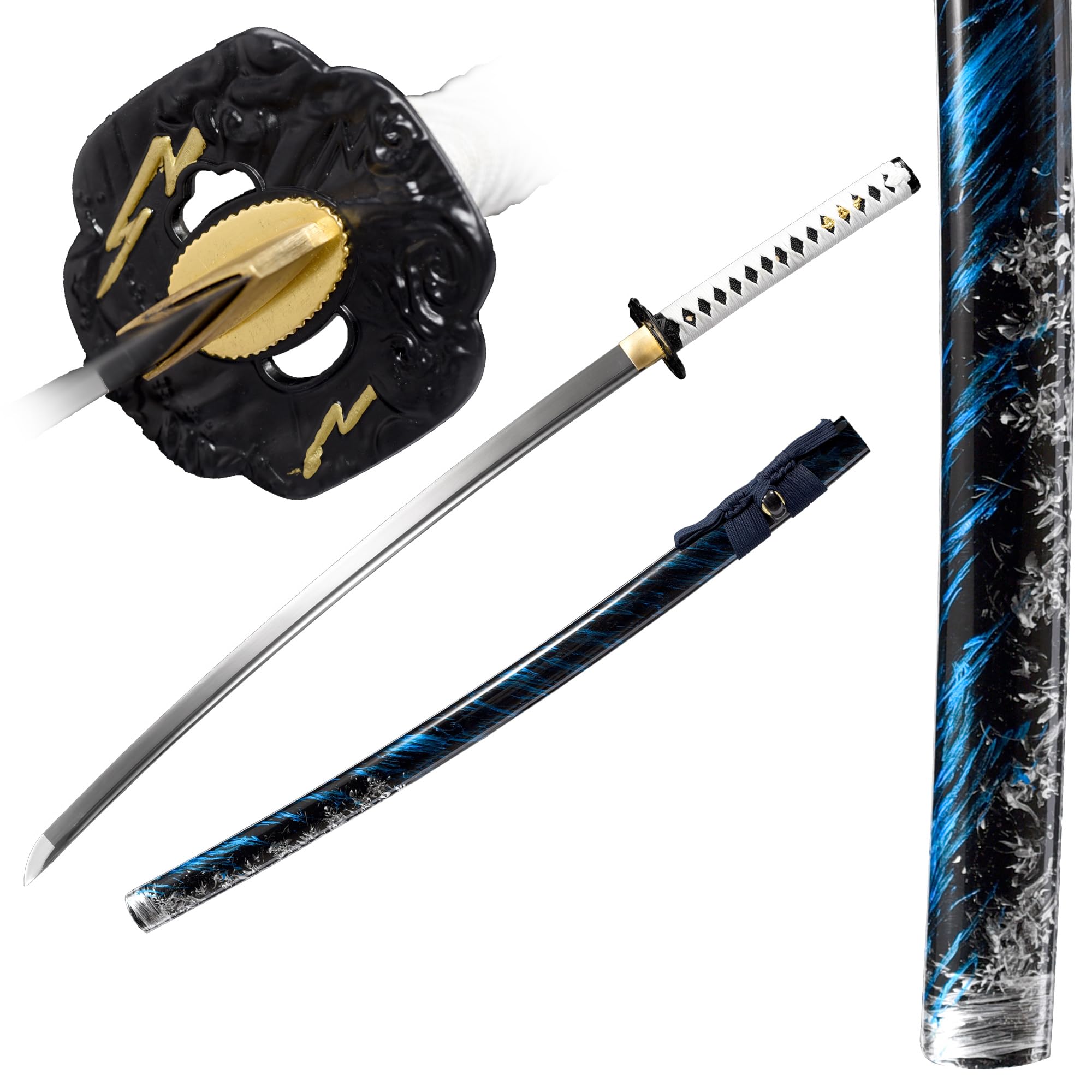 Ghost of Tsushima Cosplay Replica High Manganese Steel Blade Sword Japanese Samurai Game Katana a Pair