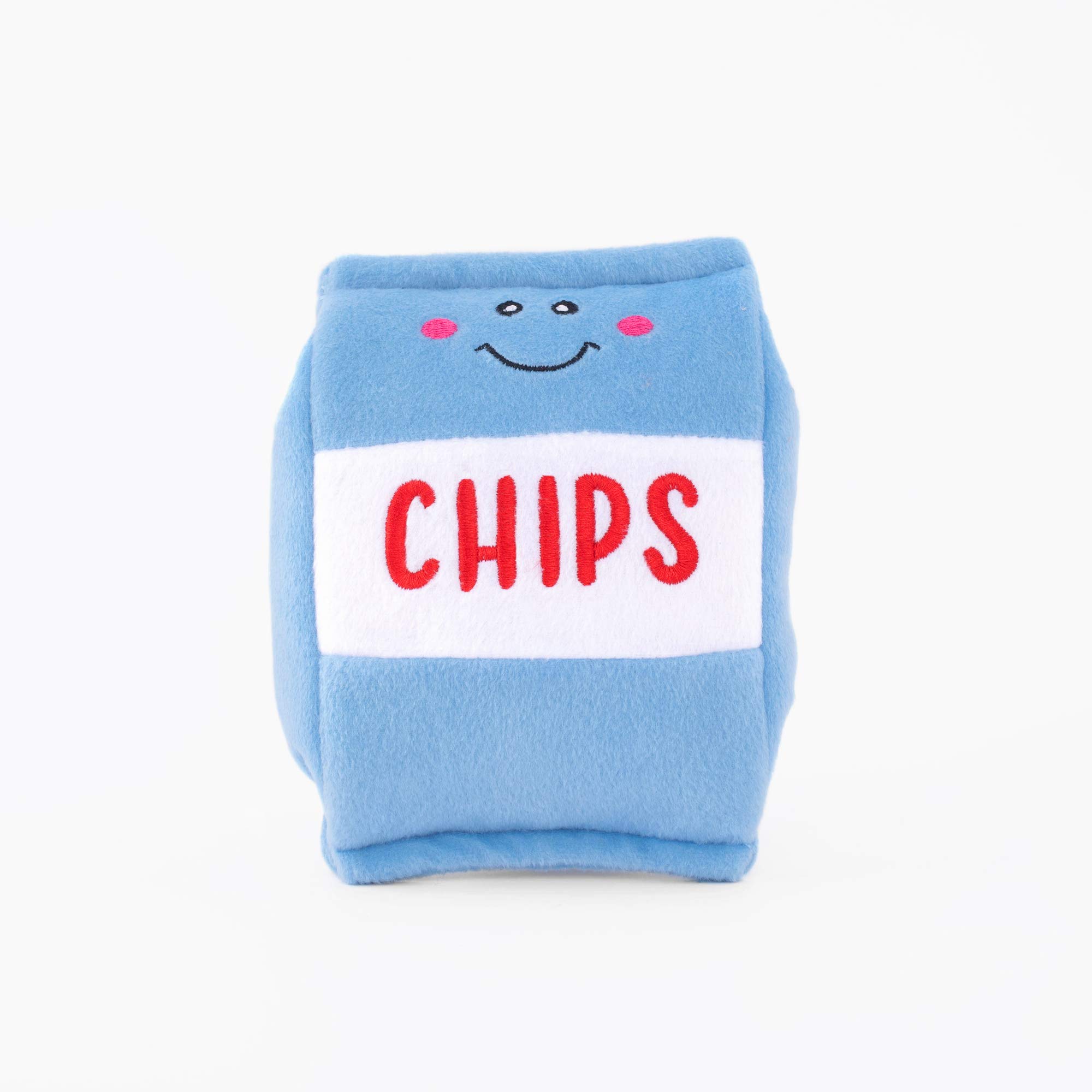 ZippyPawsNomNomz Plush Squeaker Dog Toy for The Foodie Pup - Chips