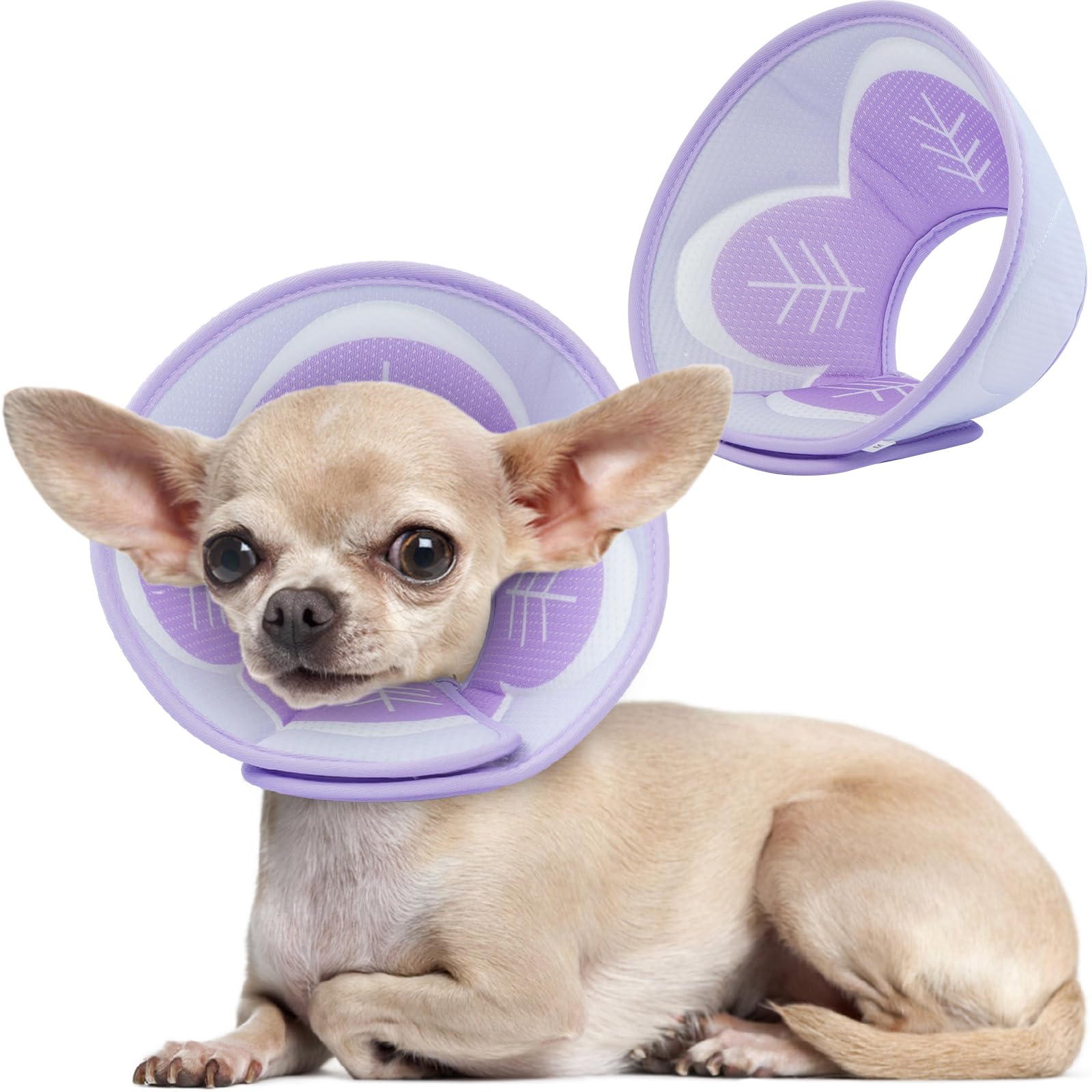 Breathable Cat Cone Collar Soft, Cat Recovery Collar Cone for Cats After Surgery, Cat Cones to Stop Licking, Adjustable E Collar Cat Cones Anti-Scratching Kitten Cone Cat Collar Not Block Vision