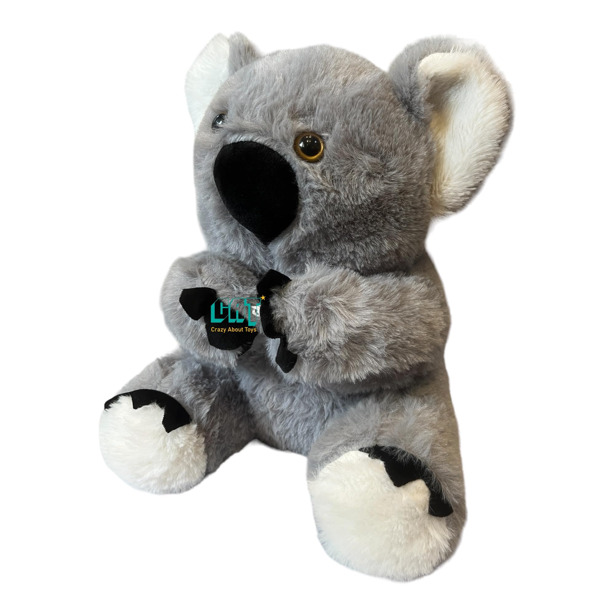 Crazy About Toys - Koala Soft Toy | Grey Colour | Cute Nursery/Home Decor | Gift for Boys & Girls | Imported Material | Safe | 25cms