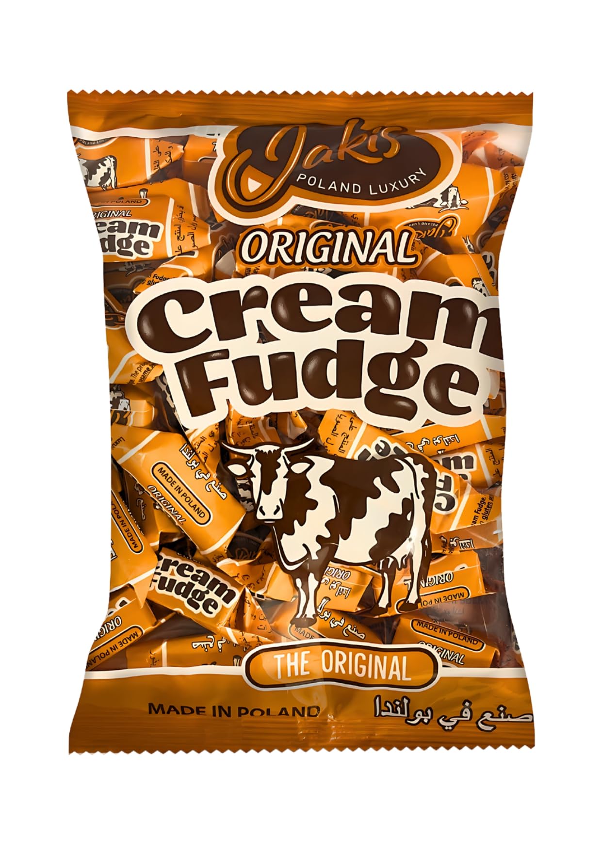 Jakis Poland Luxury Original Creamy Caramel Fudge 640 Grams, Rich Flavor of Orginal Fudge