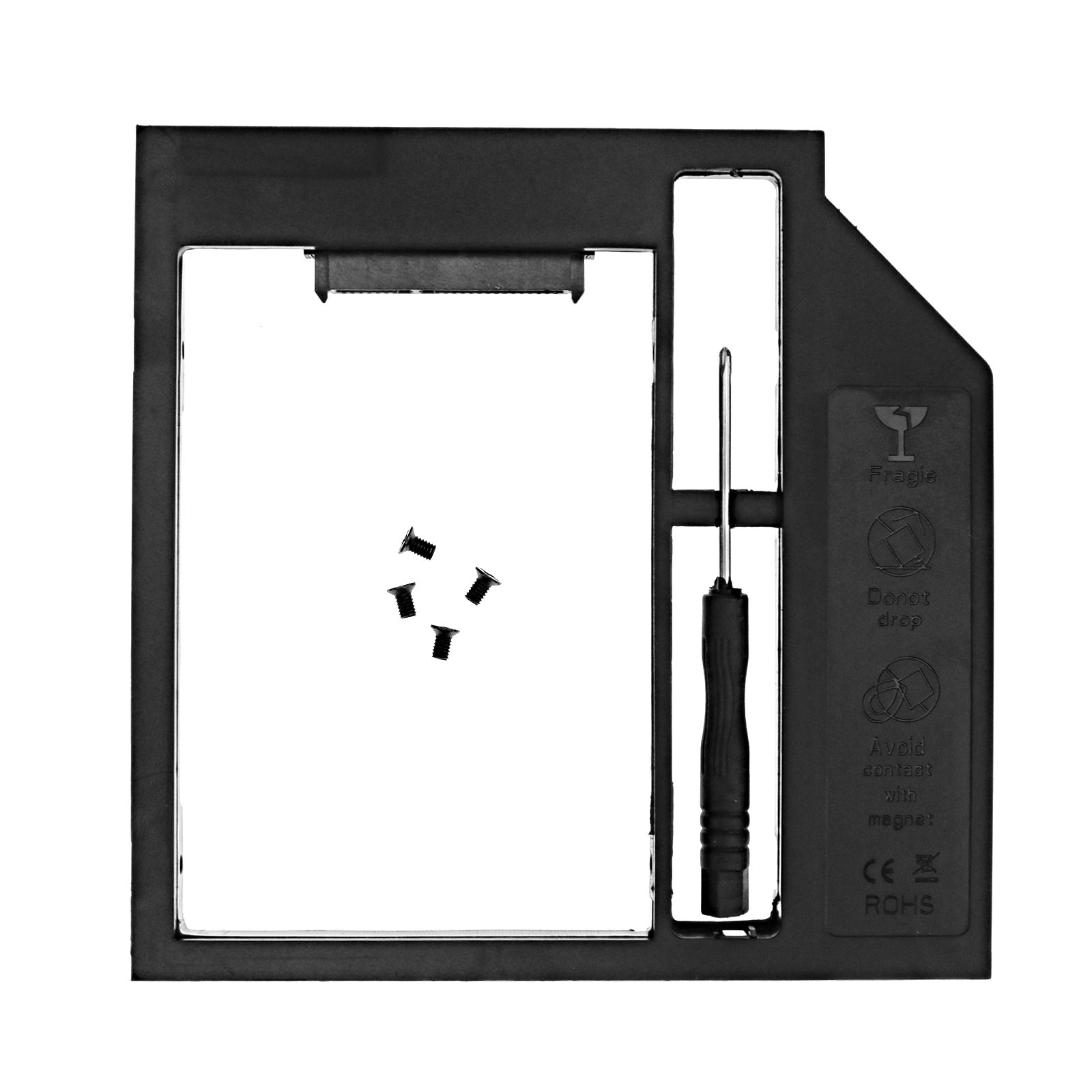 Micro Trader Hard Disk Drive Universal Caddy SATA to SATA 2nd HDD SSD Hard Drive 9.5mm Caddy CD/DVD-ROM Optical Bay