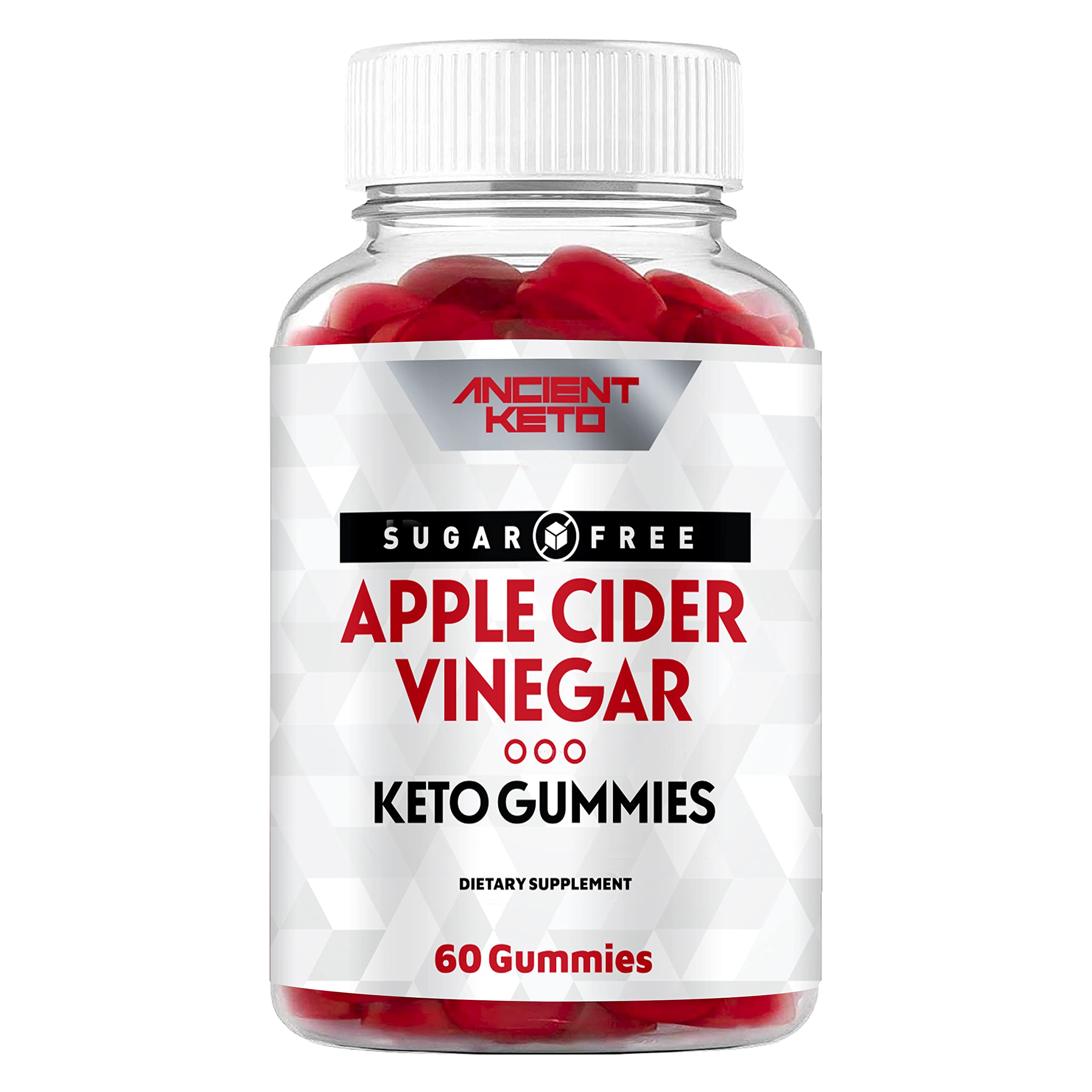 Ancient KetoSugar Free Keto ACV Gummies, Apple Cider Vinegar Gummy with The Mother, Sugarless, Cleanse & Detox, Healthy Weight, Immune Support, Gut Health, Vegan