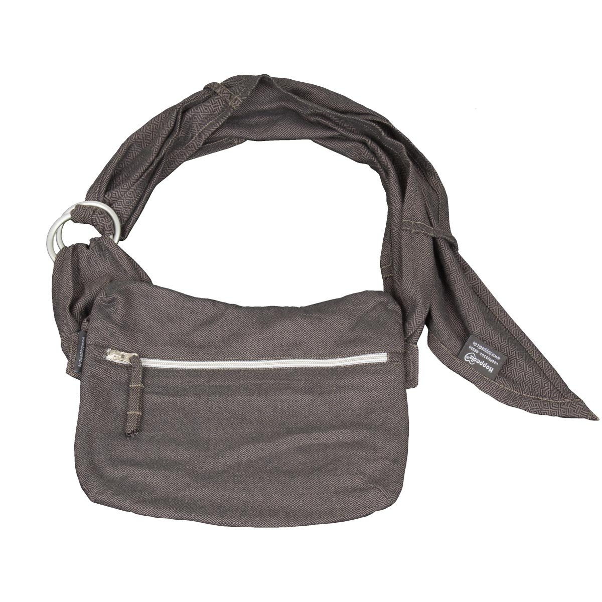 Hoppedizhip bag hip bag suitable carrier sling grey London grau-schwarz