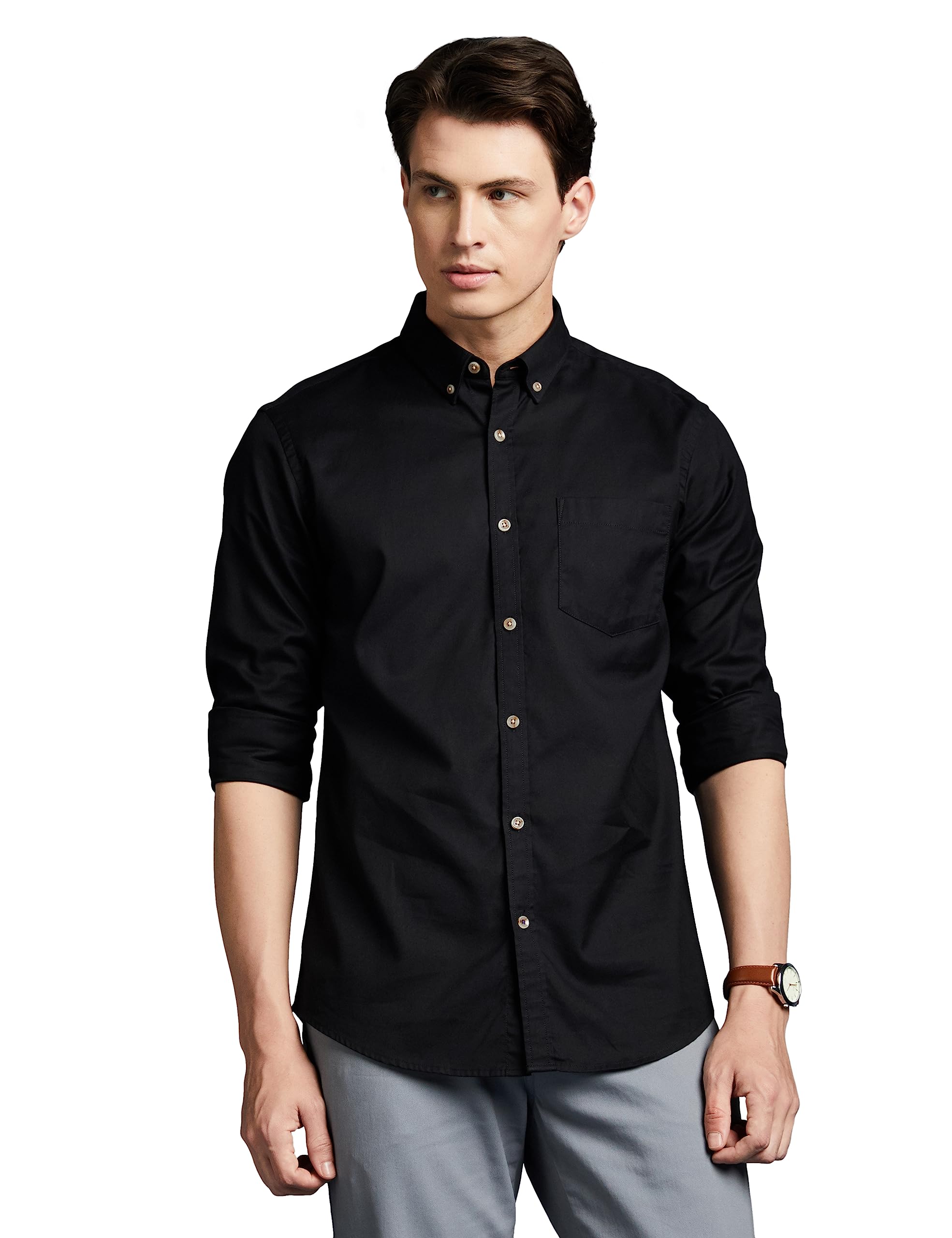 Symbol Premium Men's All Day Fresh Buttondown Casual Shirt (Regular Fit)