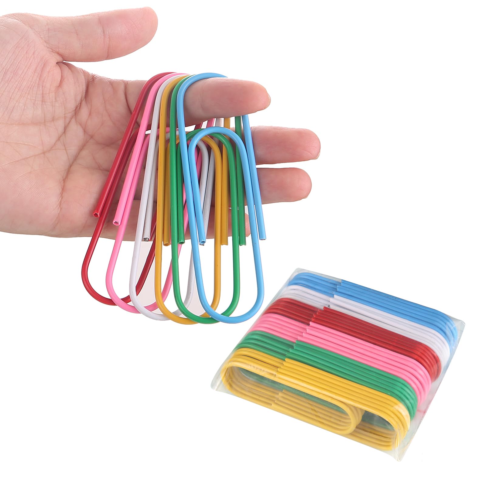 Jumbo Paper Clips,4 Inch Paper Clips Large,30-Pack Paperclips for Paperwork Ideal for Home,School and Office Use,Colored Binder Clip