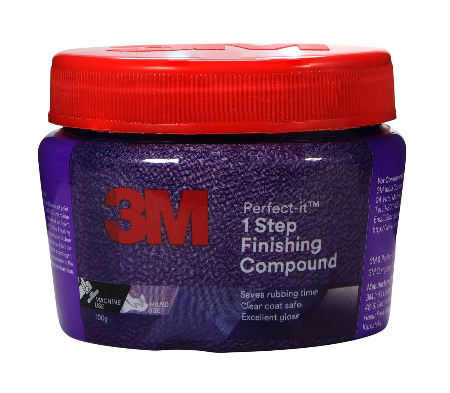 3M Perfect-It 1-Step Finish Blue & Red Compound, 100 G