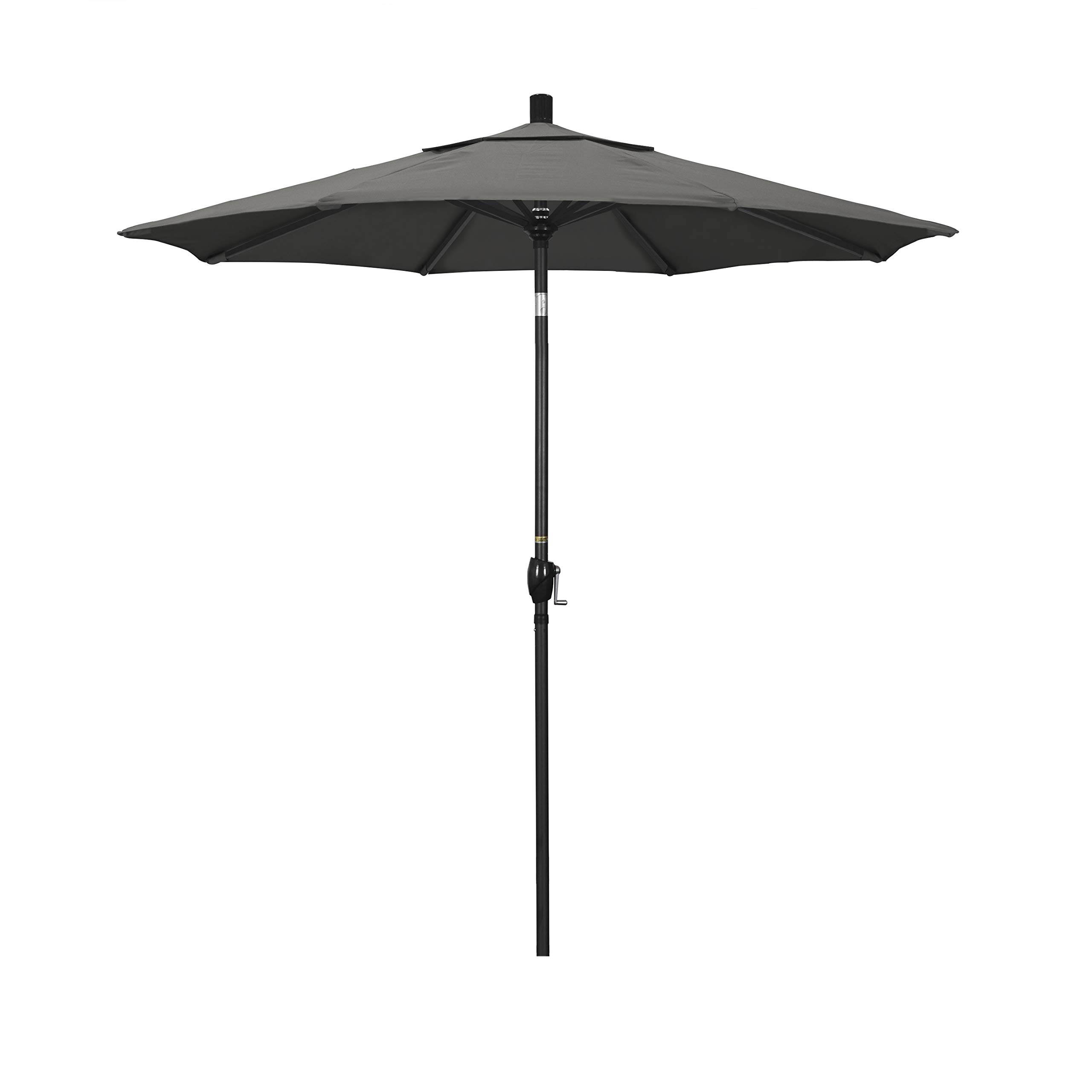 California Umbrella GSPT758302-54048 Pacific Trail Series Patio Umbrella, 7.5' Rd, Charcoal