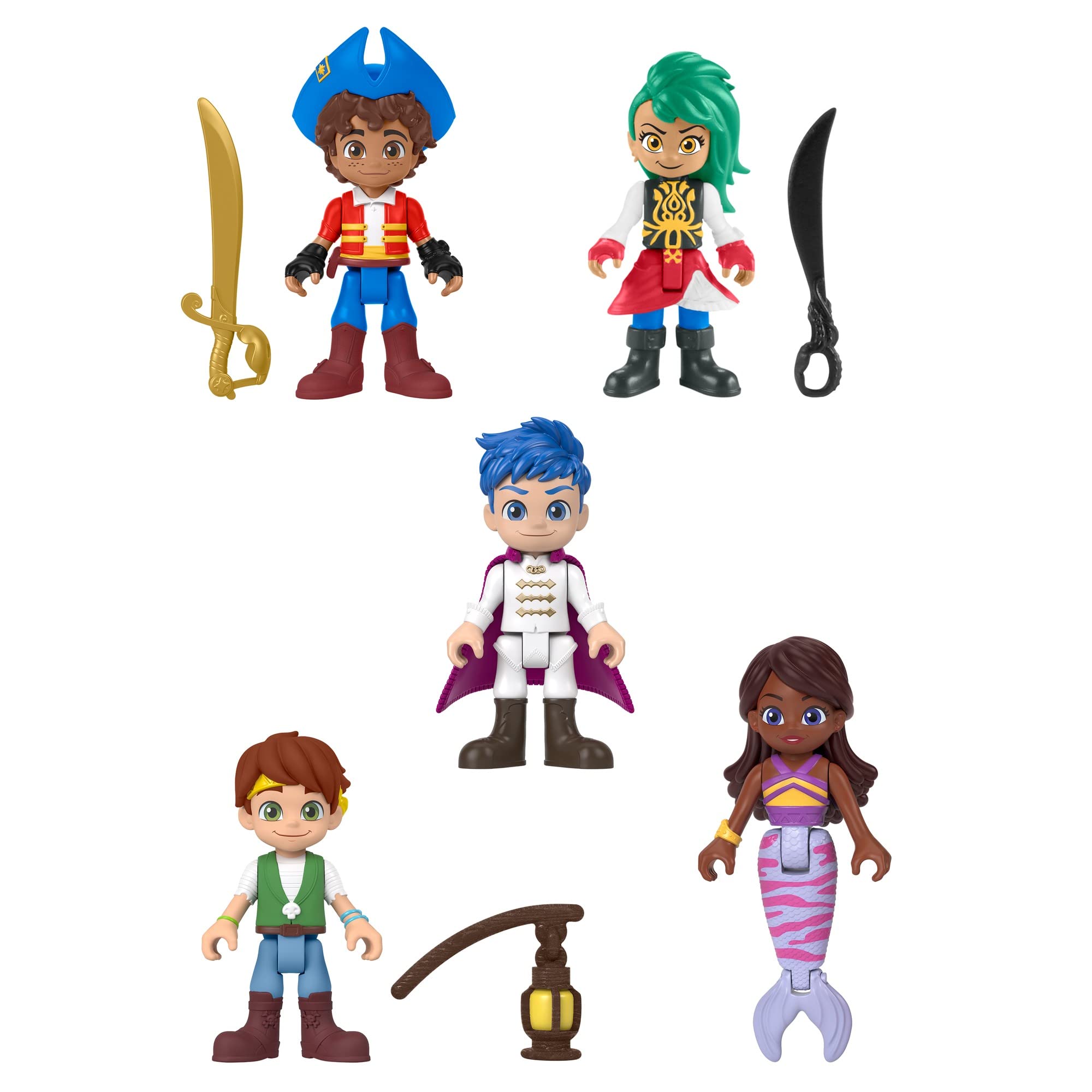 Fisher-PriceSantiago of the Seas Pirate Toys Figure Pack with 5 Characters & Accessories for Preschool Play Ages 3+ years (Amazon Exclusive)