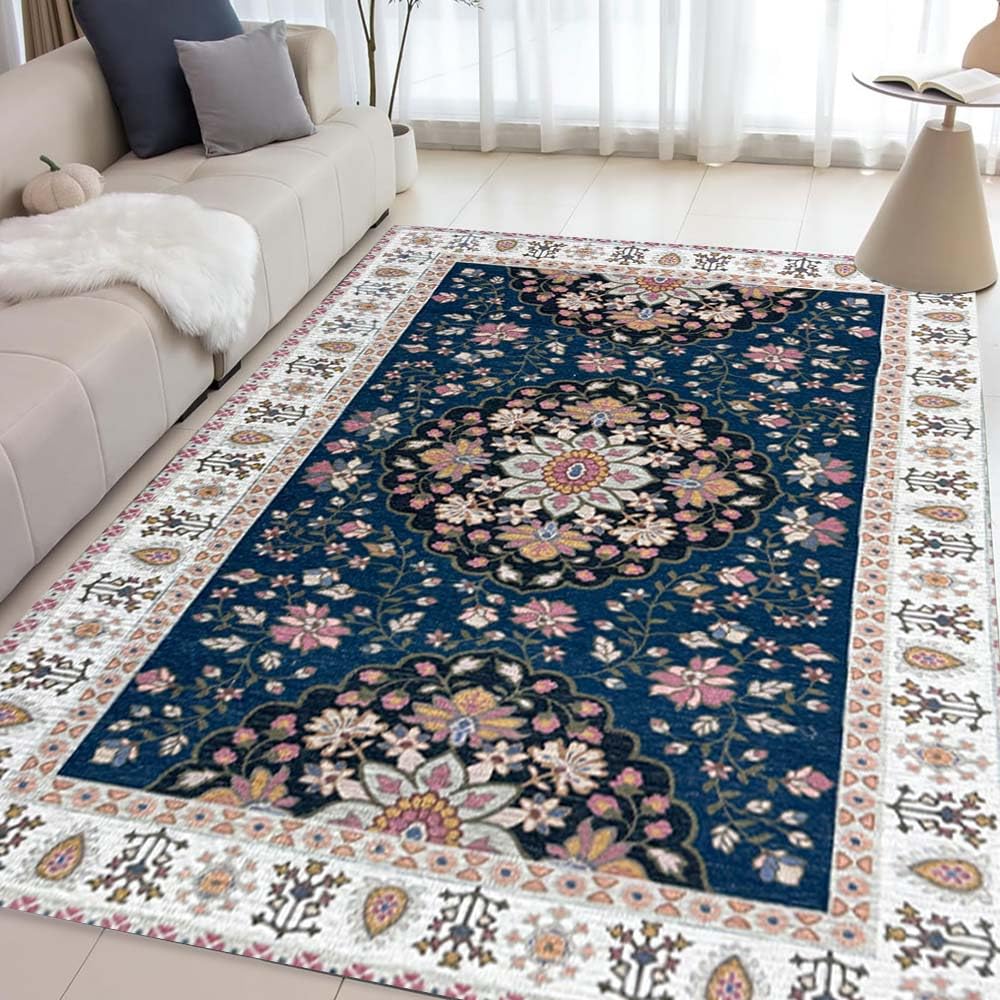 Urban Space 3D Digital Printed Luxury Chenille Carpet Rug for Living Room, Bedroom Super Soft Floor Rug with Anti Slip Backing, Modern Persian Carpet (4ft x 6ft - CR001)