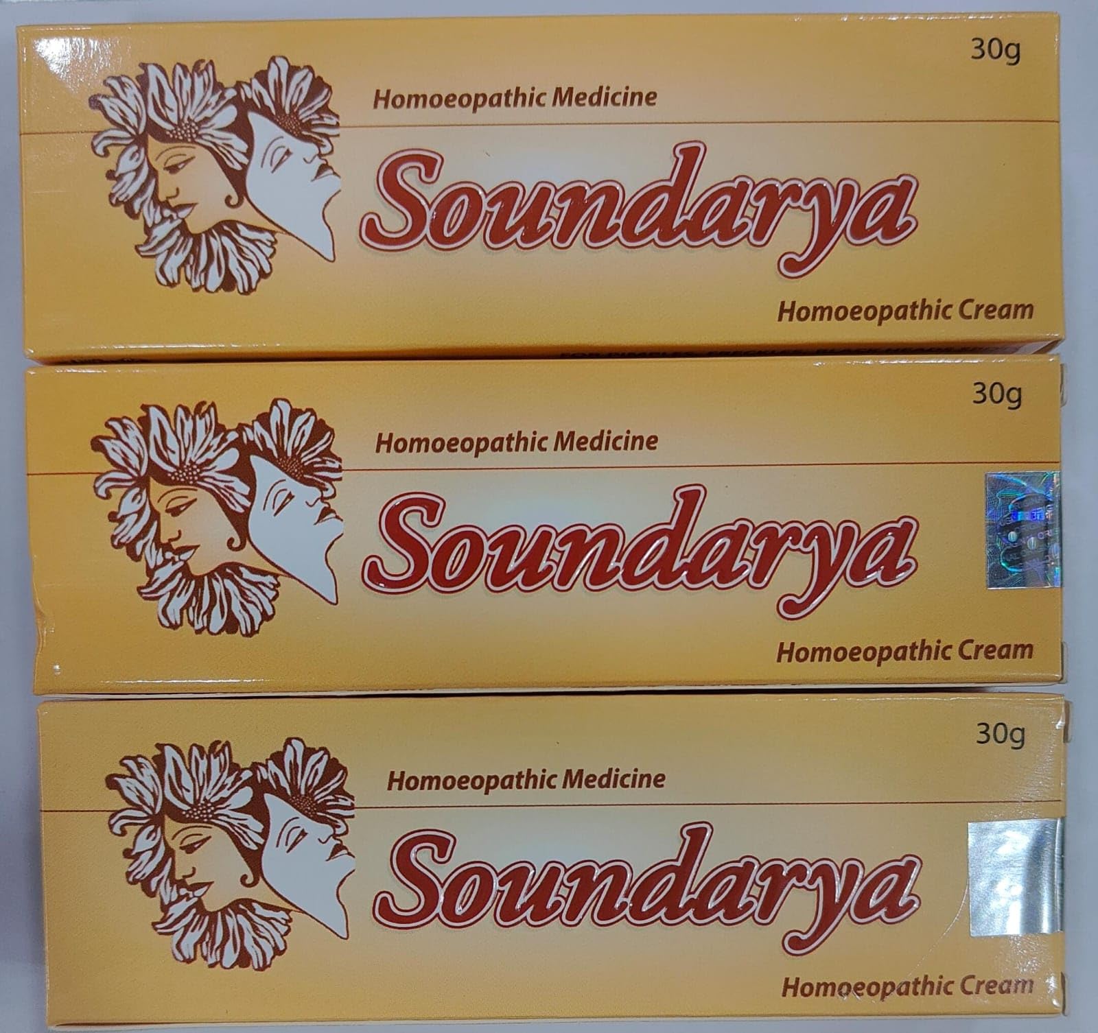 Soundarya cream 30gm [pack of 3] || free PainoCS oil [1 unit]