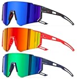 DioKiw 3PACK Kids Sunglasses Polarized Youth Baseball Sunglasses Boys Girls Softball Cycling UV400 Protection Goggles