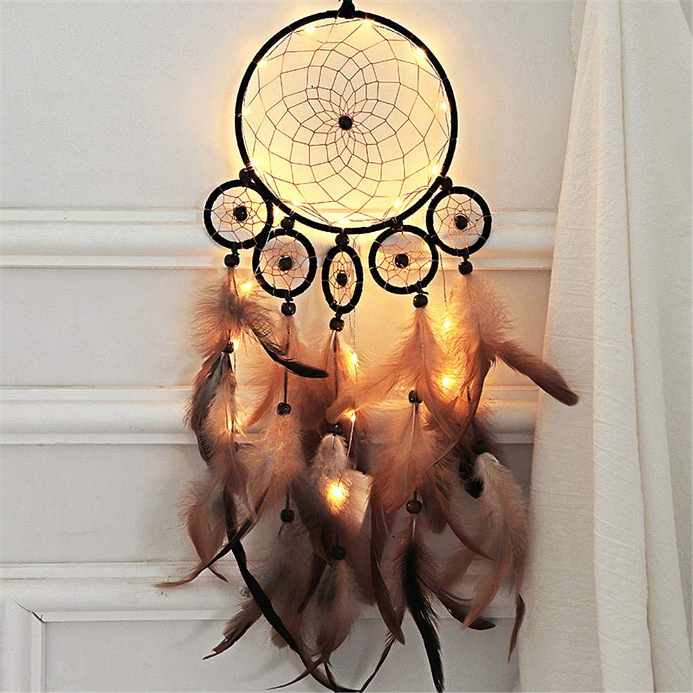 Large Dream Catchers For Bedroom Dream Catchers For Rooms Led Dream Catchers Large Dreamcatcher Dream Catchers Macrame Wall Gifts for children and women for home decoration