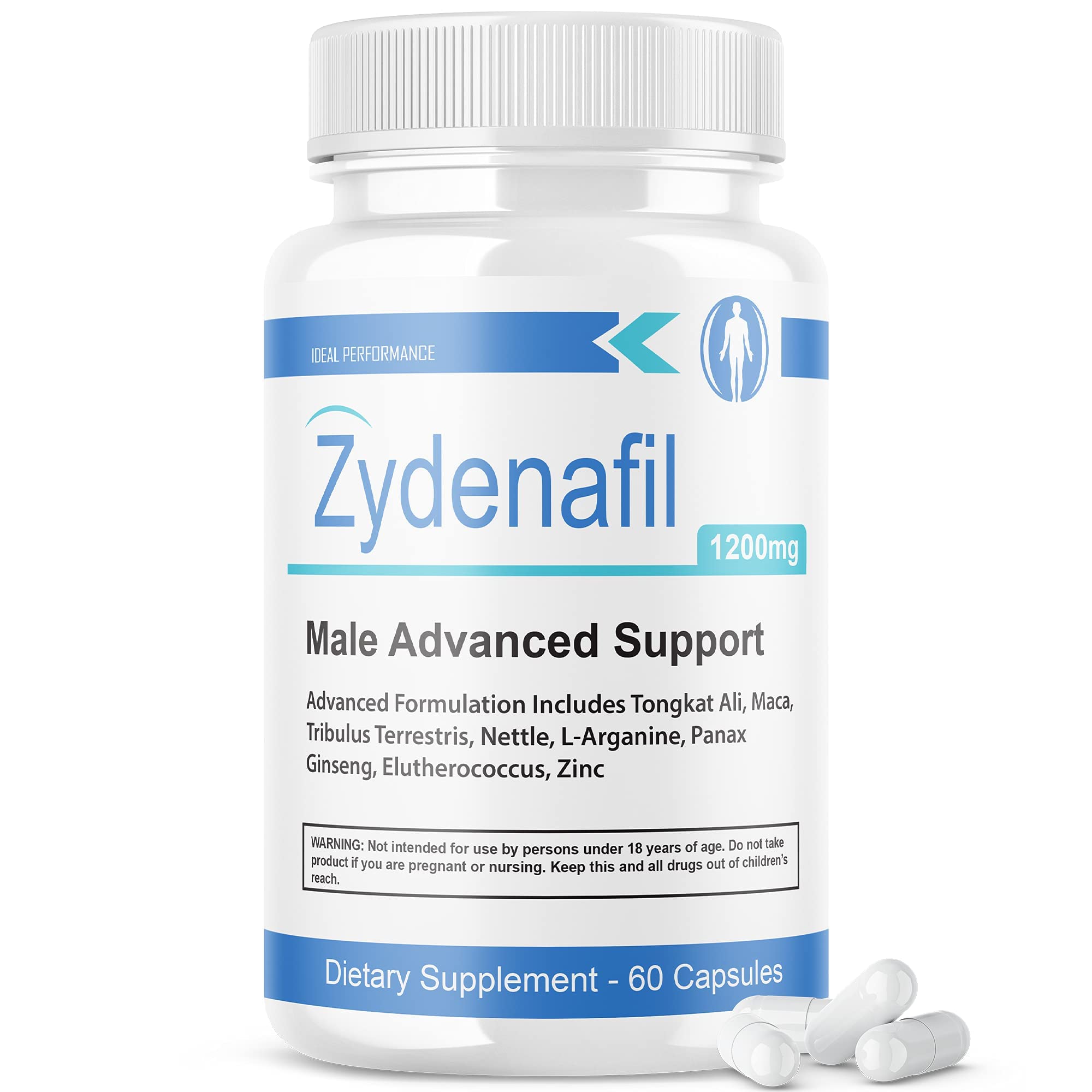 IDEAL PERFORMANCE Zydenafil Pills for Men (60 Capsules)