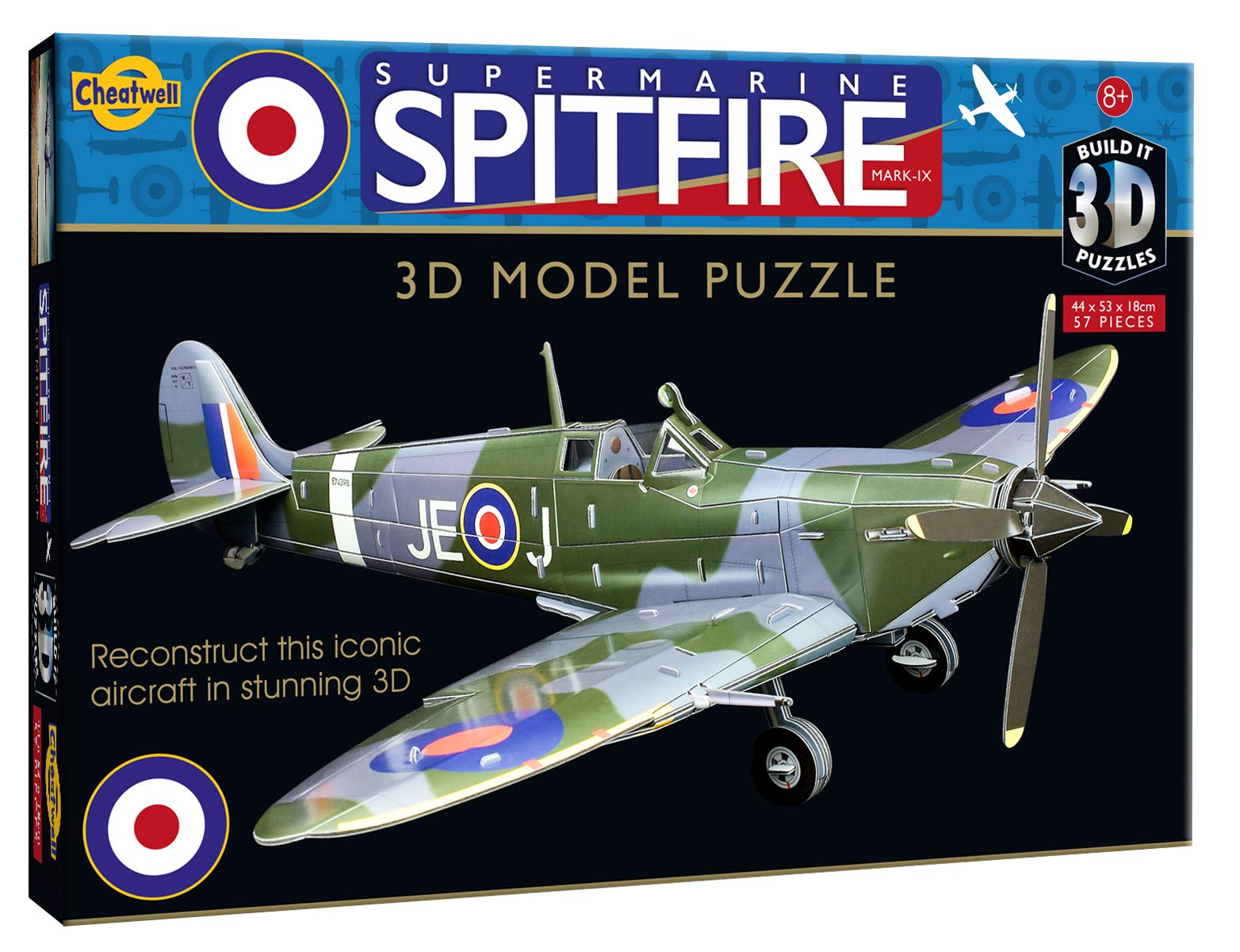 Cheatwell Games 02484 BYO 3D Puzzle Spitfire, Different