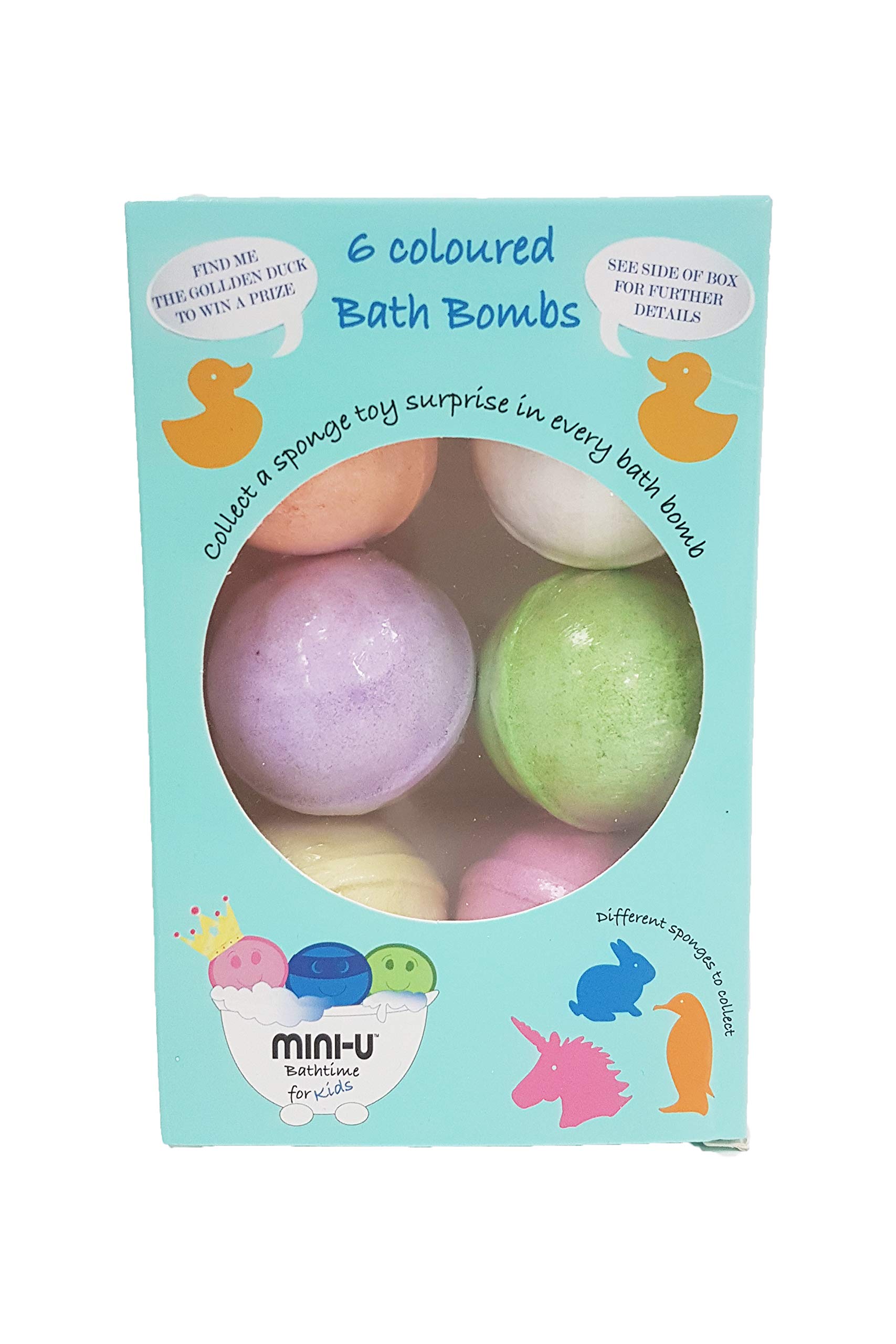 Mini U Bath Bomb, Pack of 6, 300 g