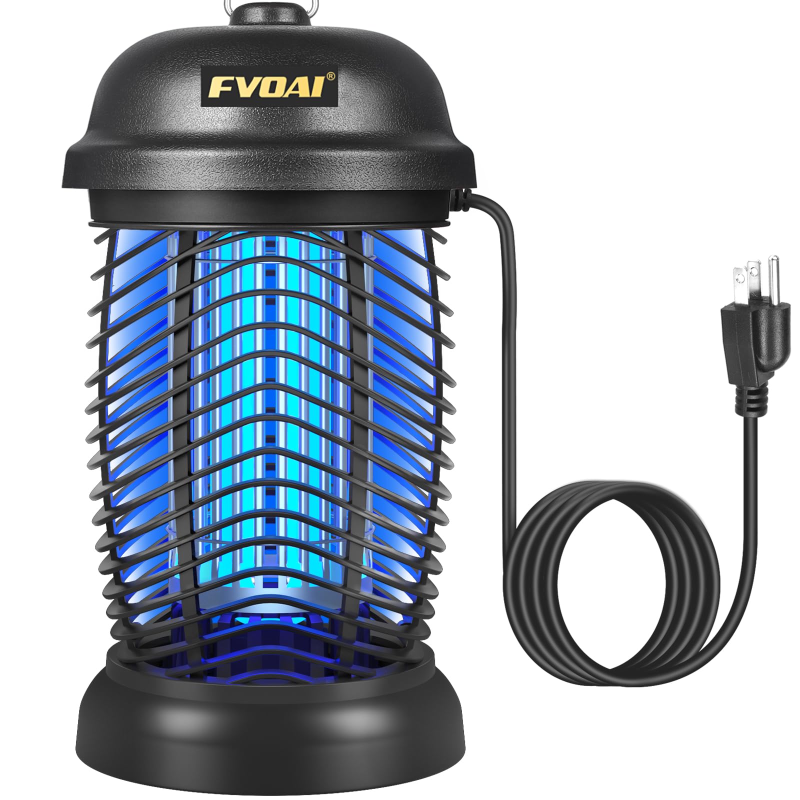 Bug Zapper Outdoor, Electronic Mosquito Zapper Fly Zapper for Outdoor and Indoor (Black)