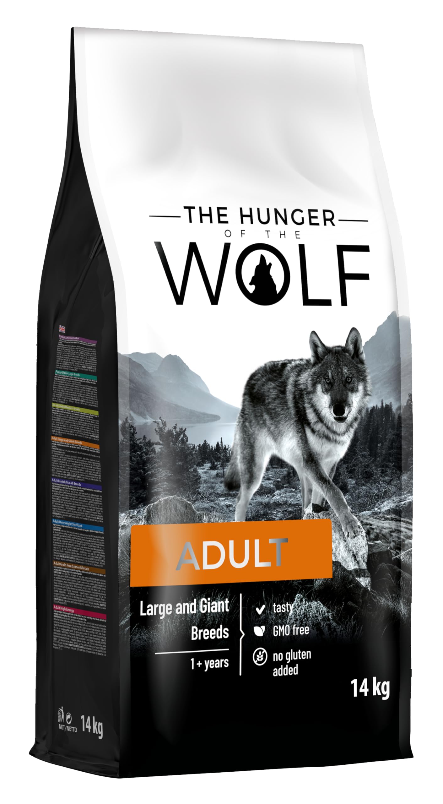 The Hunger of the Wolf Dry Dog Food - For Large or Giant Breeds, Formula Good for Joint Health with Chicken, Adult - 14 kg