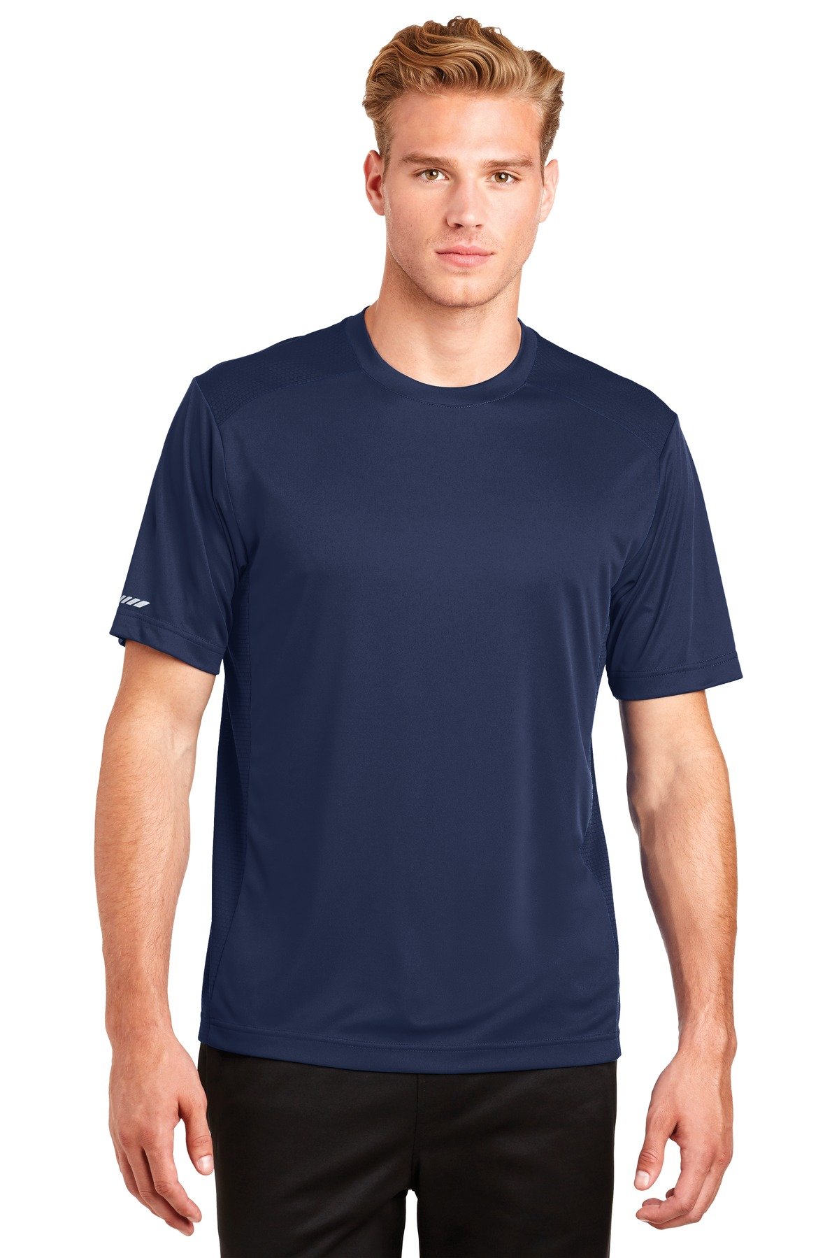 SPORT-TEKST380 PosiCharge Elevate Tee, True Navy, S