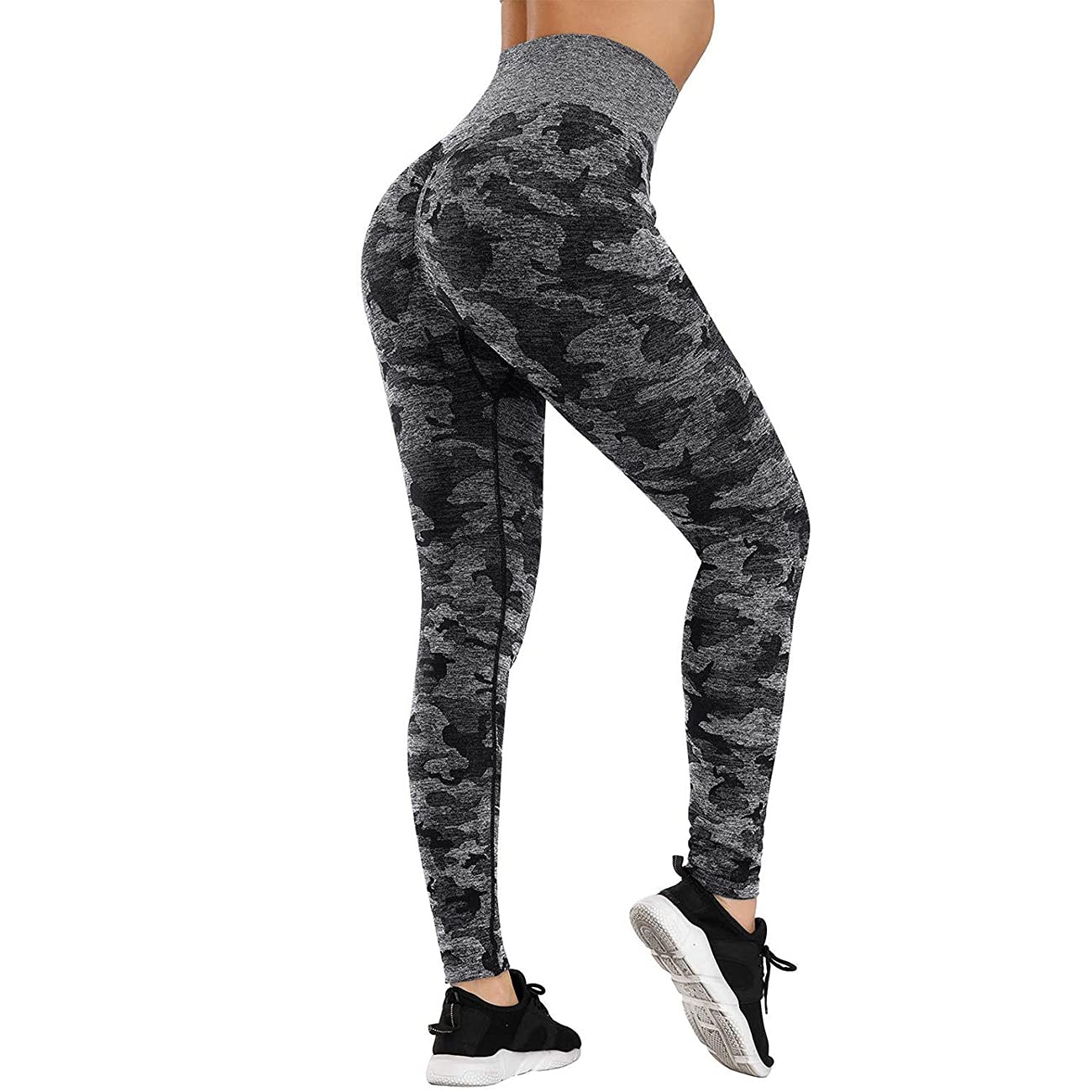 FITTOOSeamless Gym Leggings for Women High Waisted Scrunch Butt Leggings Ladies Sports Workout Yoga Pants