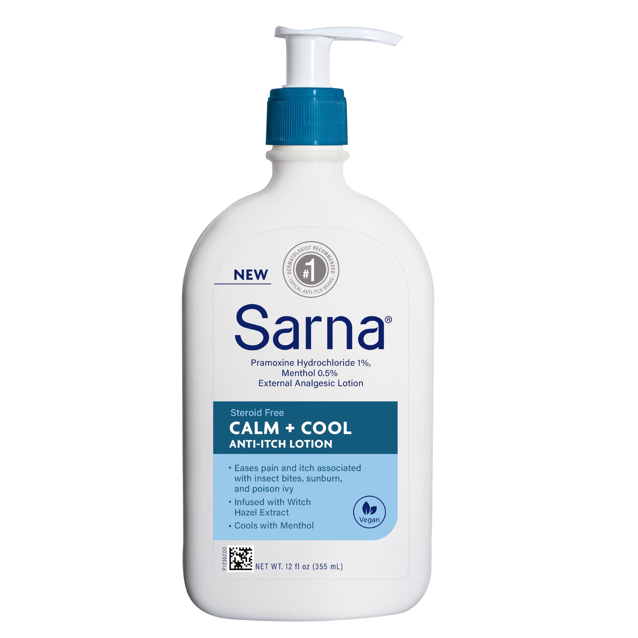 SarnaCalm + Cool Steroid-Free Anti-Itch Lotion- 12 oz