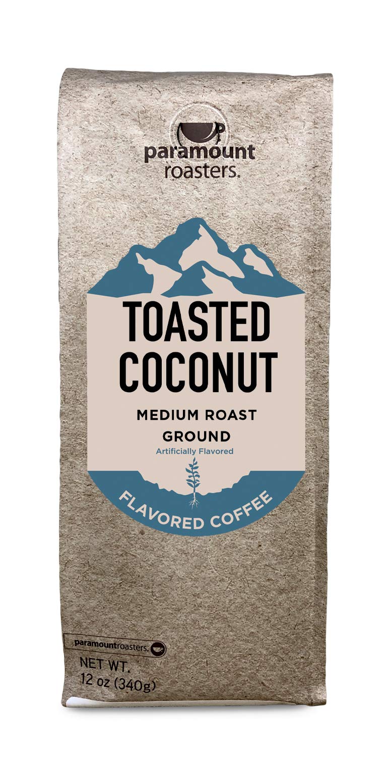 Paramount Roasters Toasted Coconut Ground Coffee, 1-12 ounce package medium roast from Paramount Coffee Company