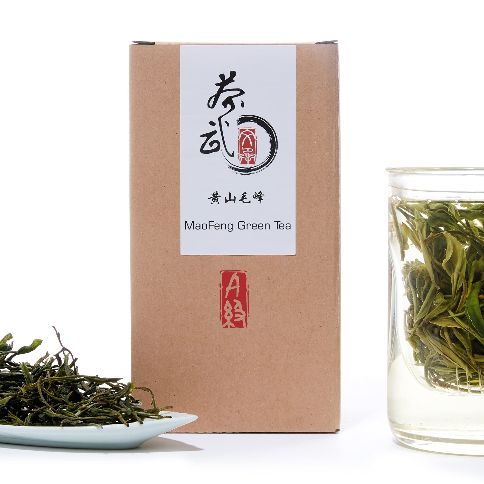 Cha Wu-[A] MaoFeng Green Tea Loose Leaf,4oz/115g,HuangShan Mao Feng Chinese Tea