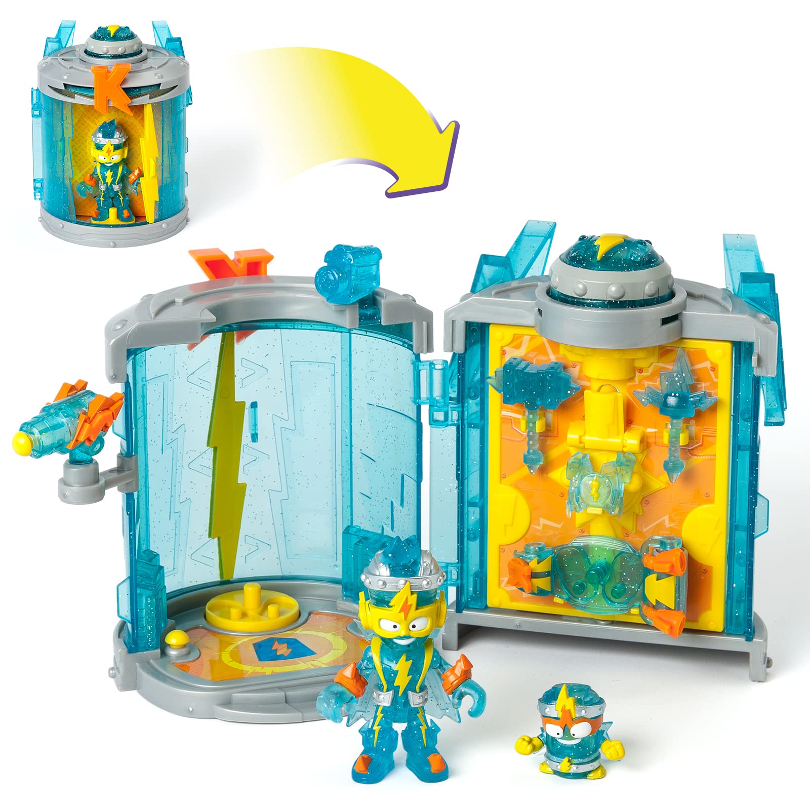 SUPERTHINGS - Kazoom Power Secret Base. The top-Secret Hideaway of Kazoom Power. Includes 1 Kazoom Kid, 1 Exclusive SuperThing and Lots of Accessories