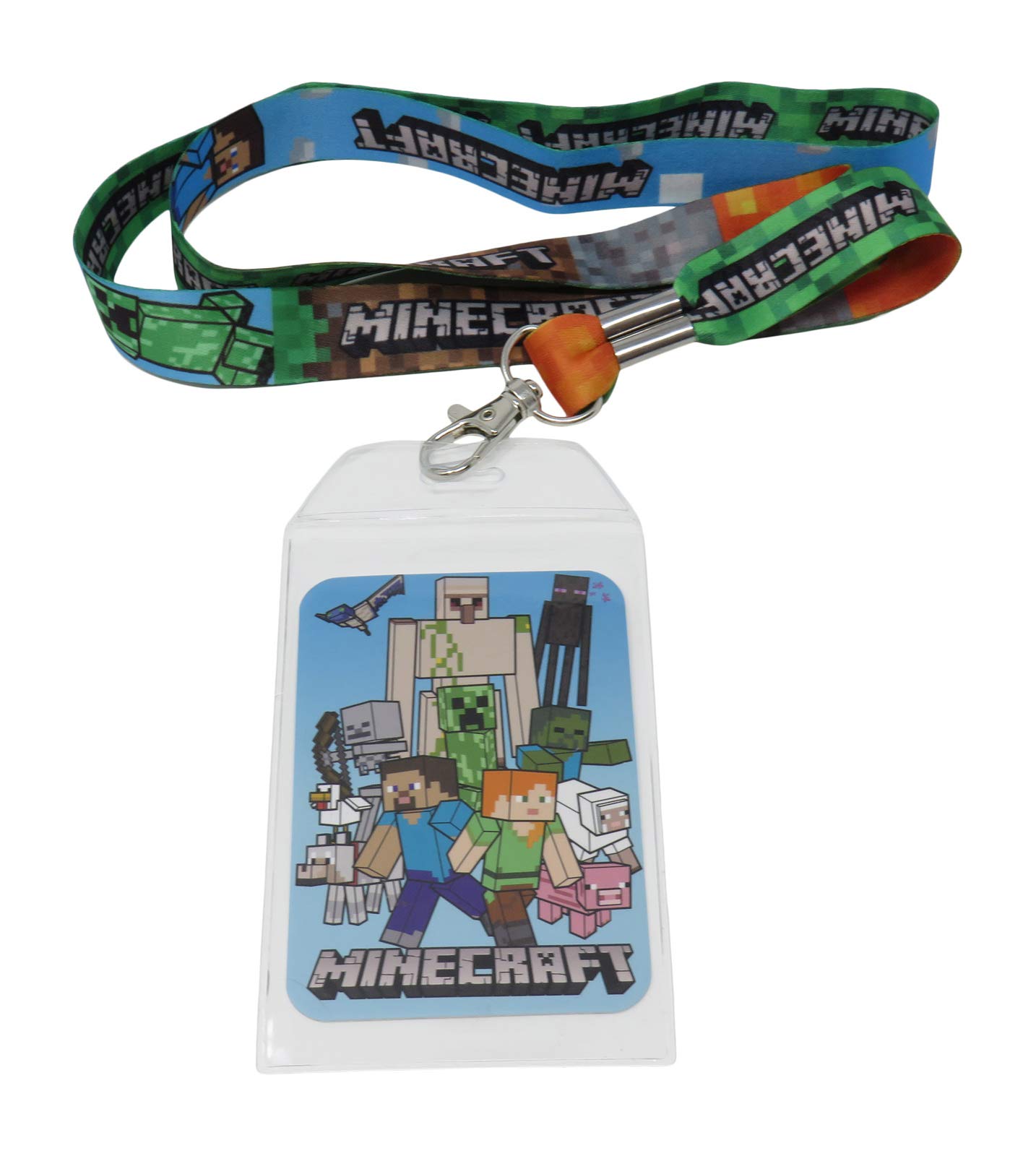 Minecraft Characters Double Sided Lanyard with ID Holder New Licensed