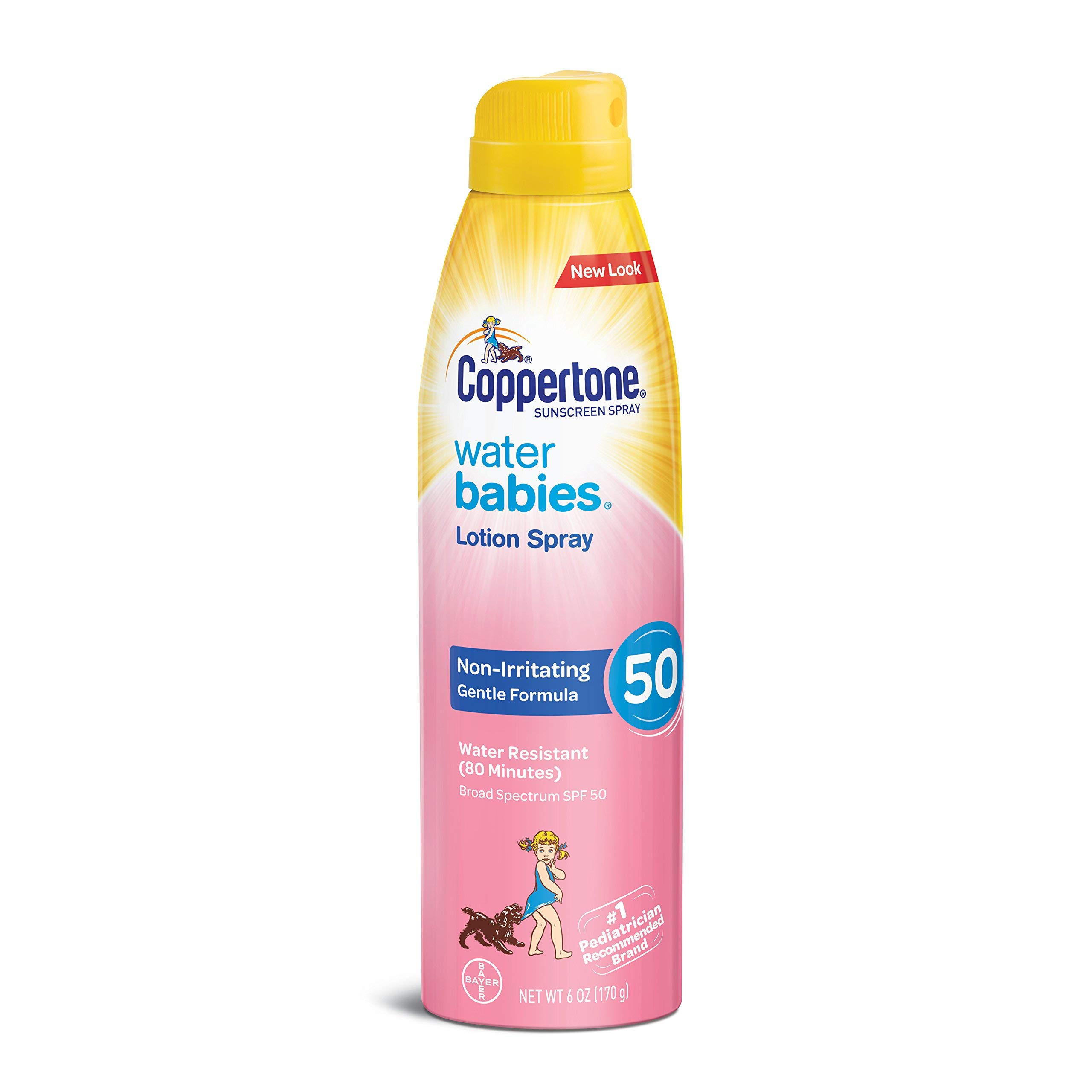 CoppertoneSunscreen Water Babies Lotion Spray SPF 50, 6 OZ